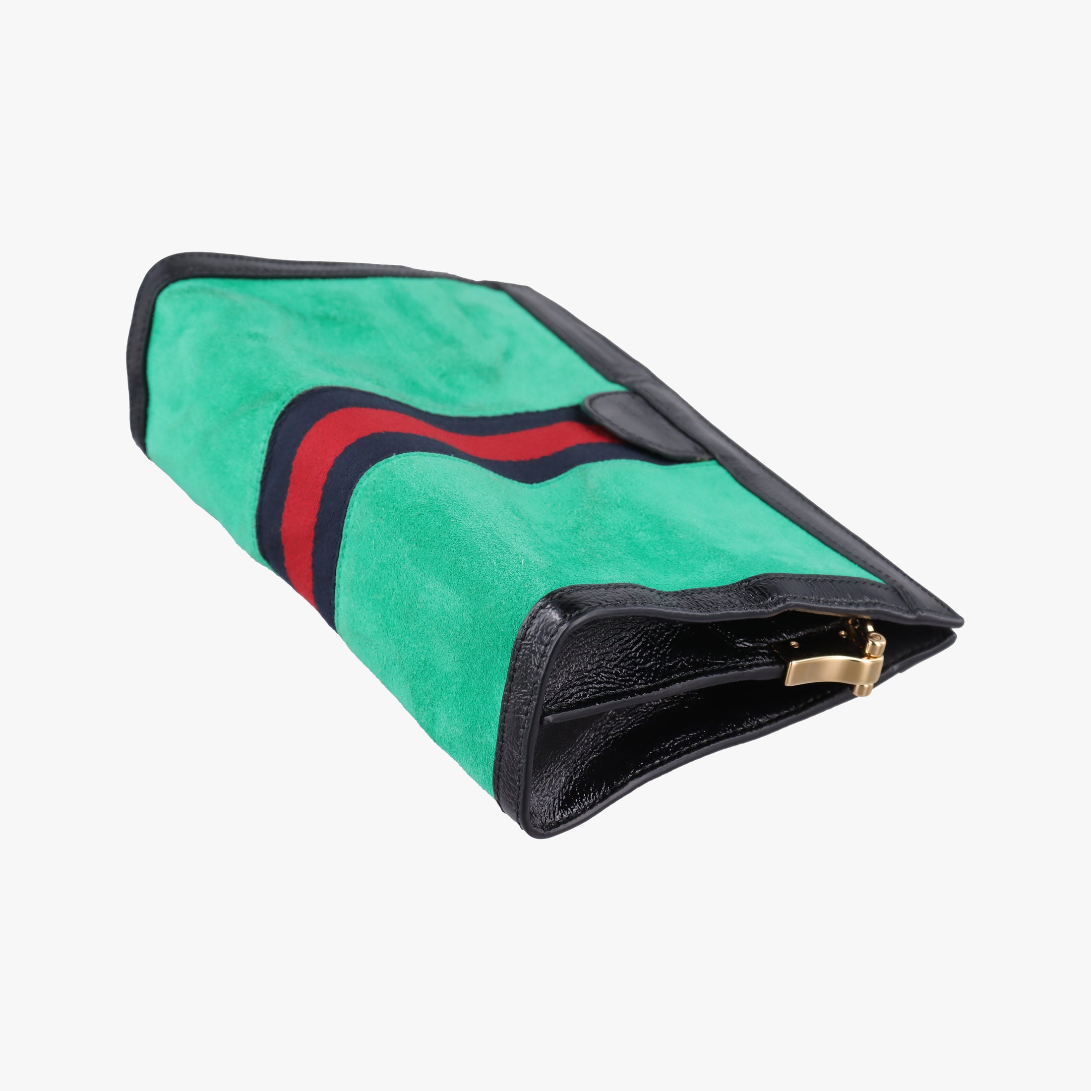 Ophidia Green×black×red Suede×leather 503877 I024101446オフィディア グリーン×ブラック×レッド スエード×レザー 503877 I024101446