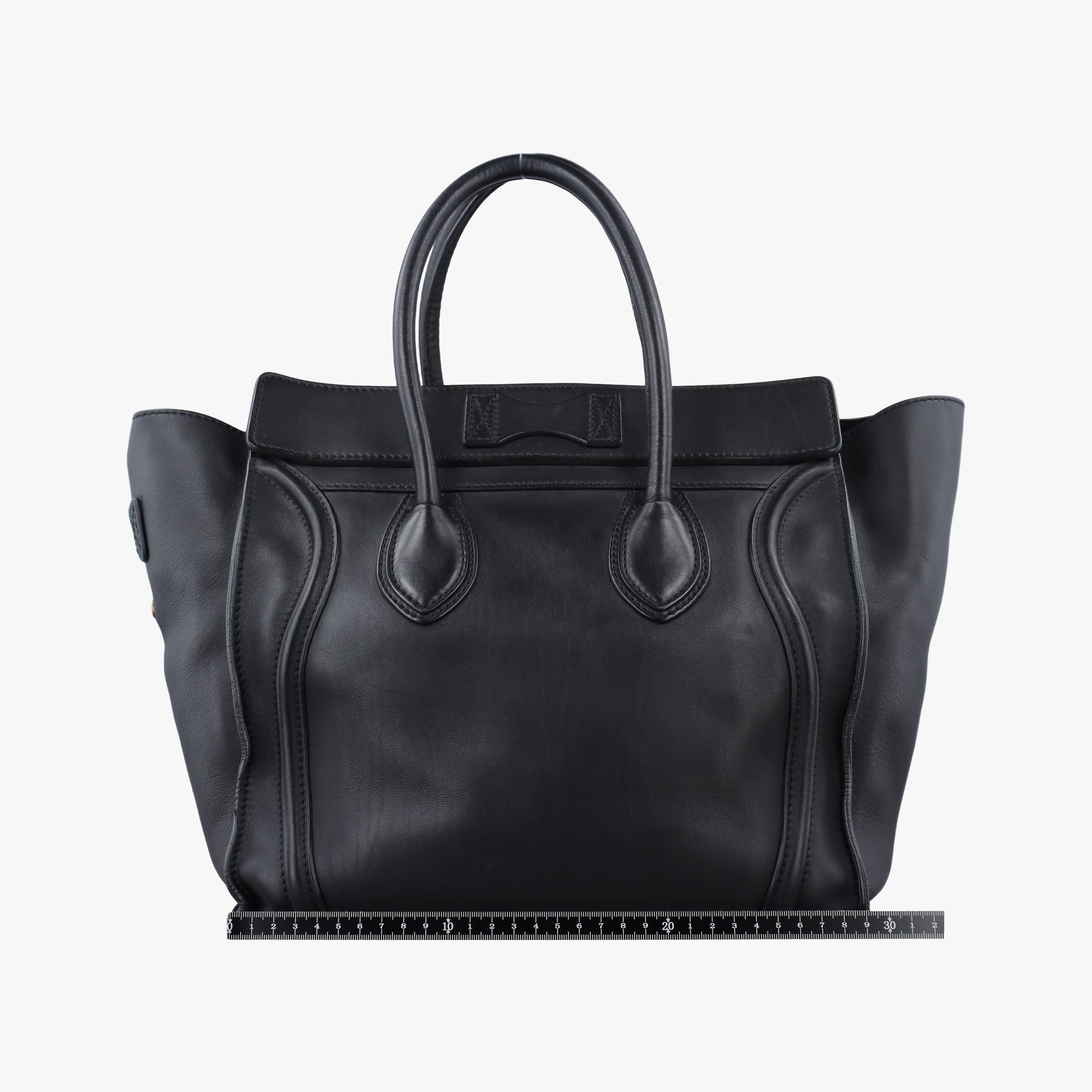 Luggage Mini Shopper Black Leather S-SN-0131 U-UP-0141ラゲージミニショッパー ブラック レザー S-SN-0131 U-UP-0141