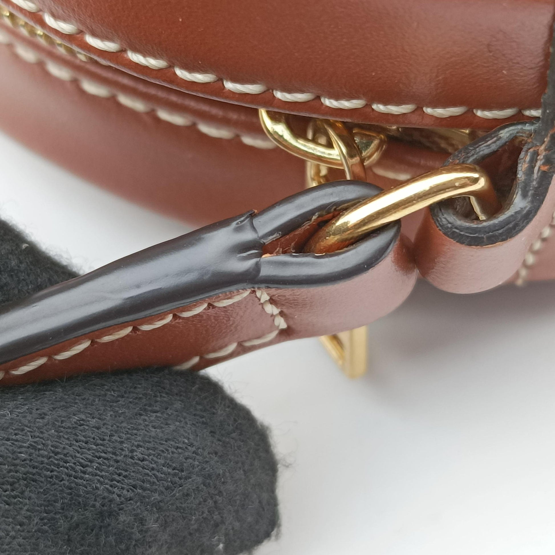 Oval Purse Cuir Triomphe Brown Leather U-SL-0262オーバルパース キュイル トリオンフ ブラウン レザー U-SL-0262