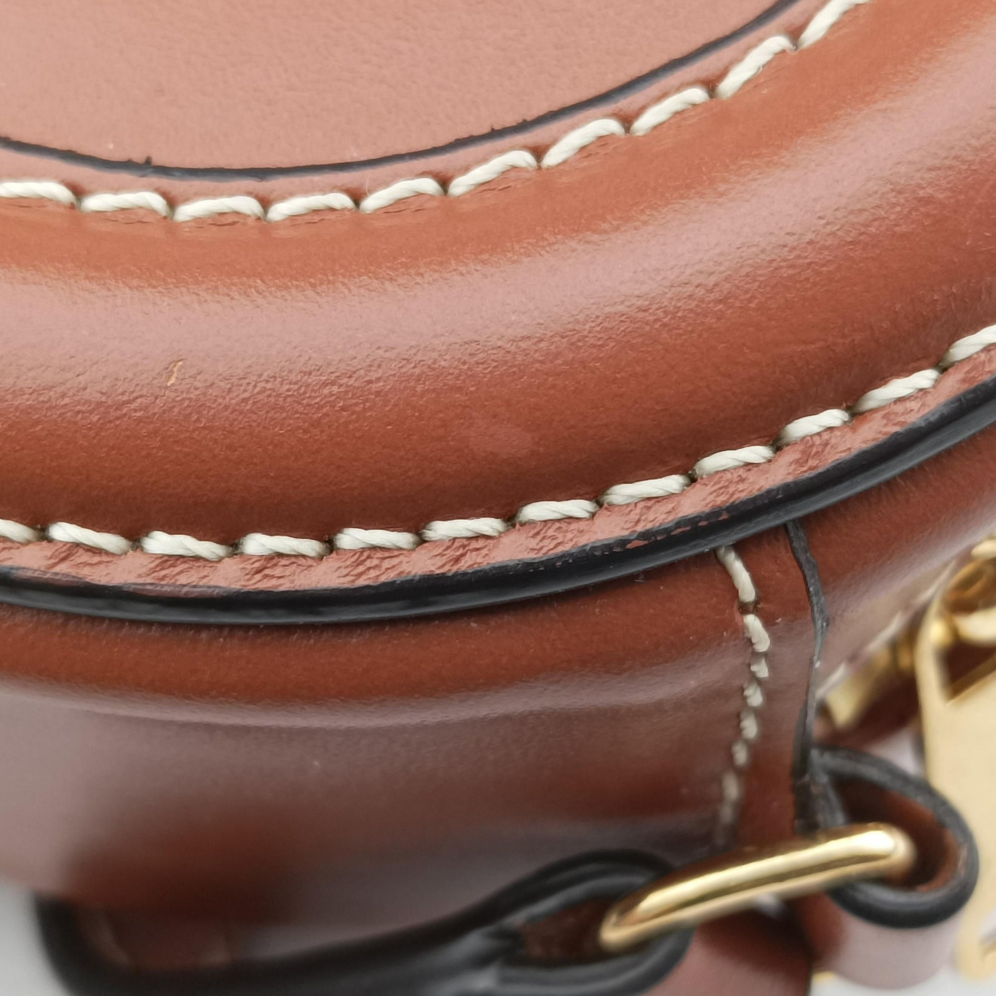 Oval Purse Cuir Triomphe Brown Leather U-SL-0262オーバルパース キュイル トリオンフ ブラウン レザー U-SL-0262