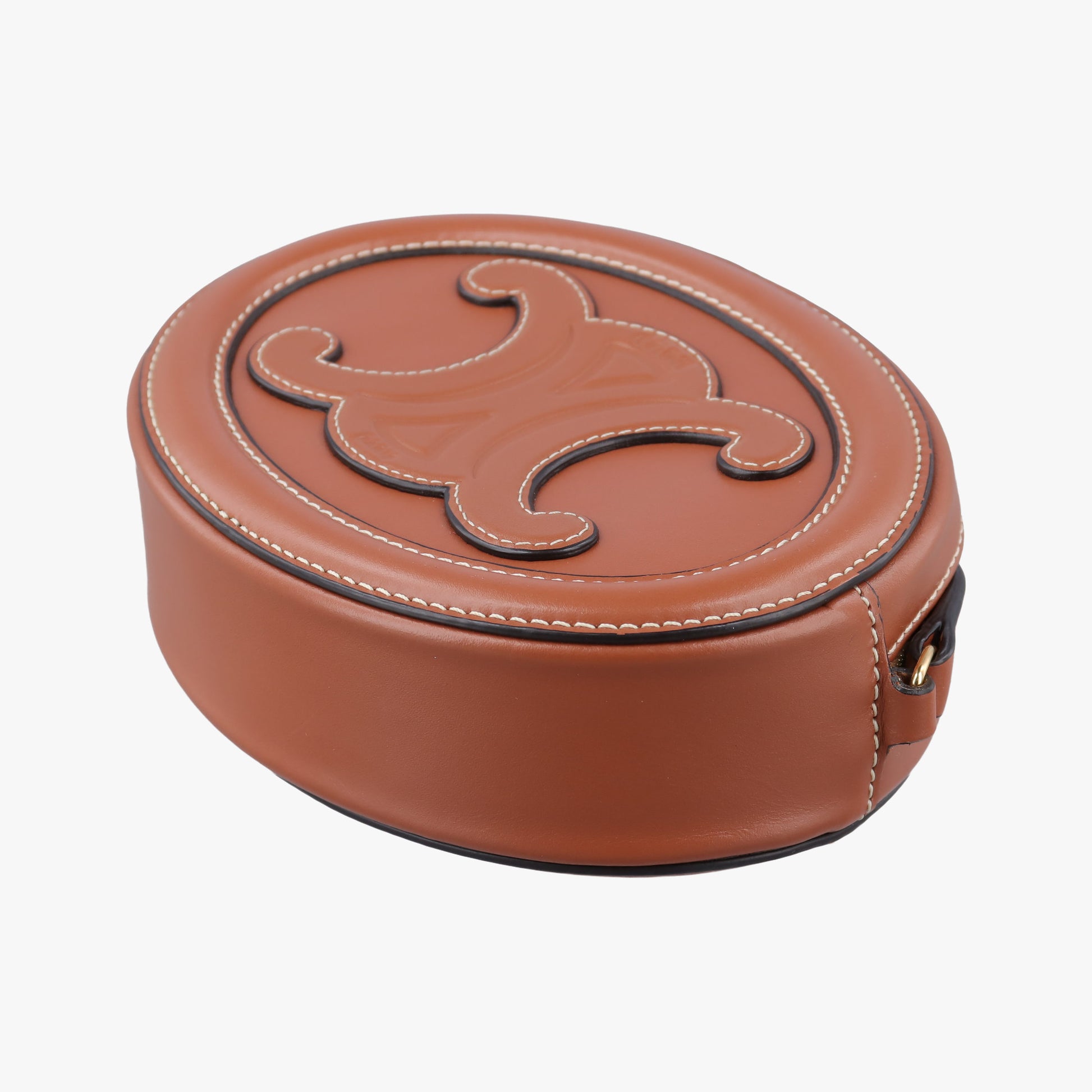 Oval Purse Cuir Triomphe Brown Leather U-SL-0262オーバルパース キュイル トリオンフ ブラウン レザー U-SL-0262