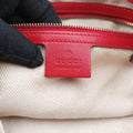 Valentine heart charm beige×red Canvas×Leather 309122 G013679720バレンタイン ハートチャーム ベージュ×レッド キャンバス×レザー 309122 G013679720