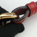Valentine heart charm beige×red Canvas×Leather 309122 G013679720バレンタイン ハートチャーム ベージュ×レッド キャンバス×レザー 309122 G013679720