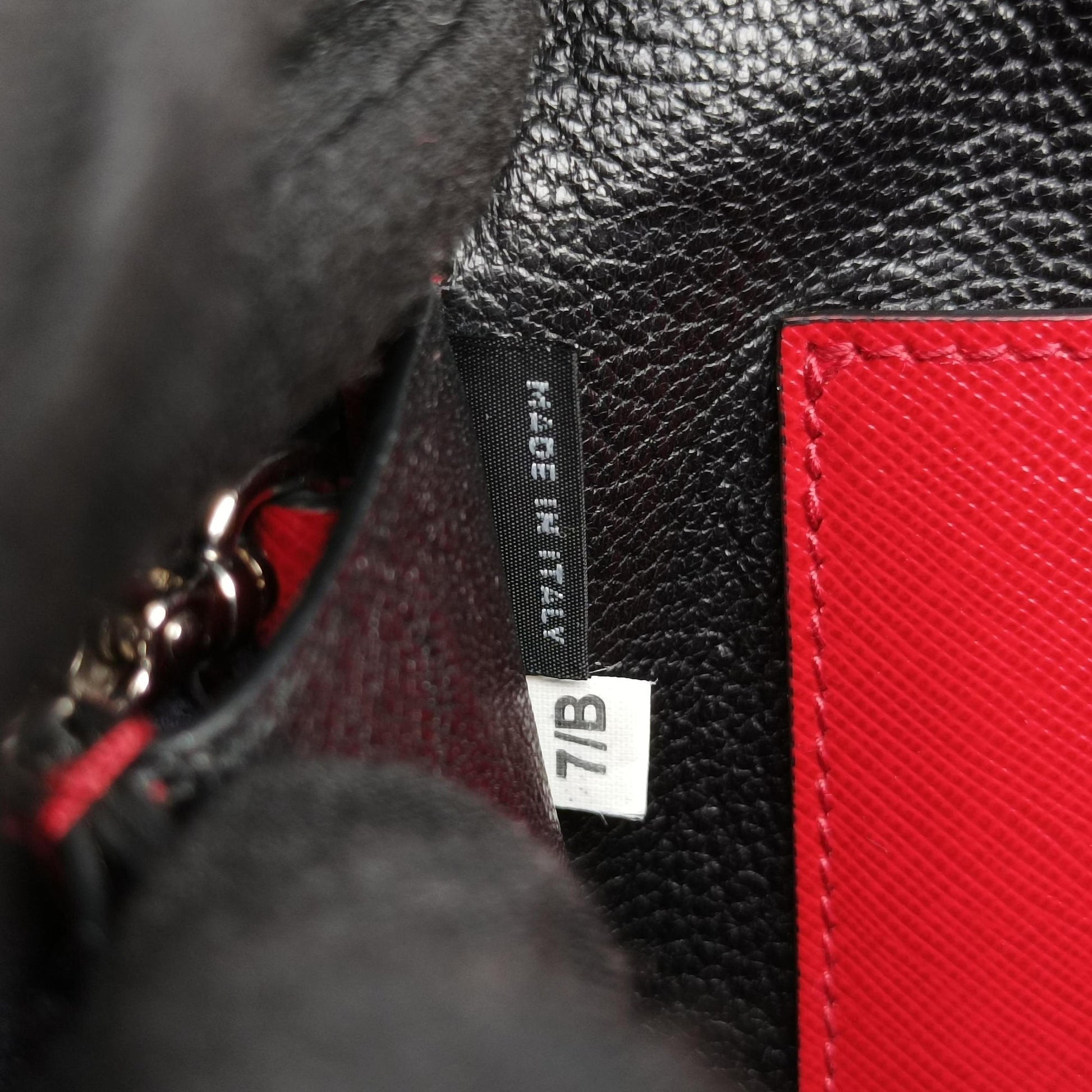 Sound Lock Red SAFFIANO Leather BN0924 7/Bサウンドロック レッド サフィアーノレザー BN0924 7/B
