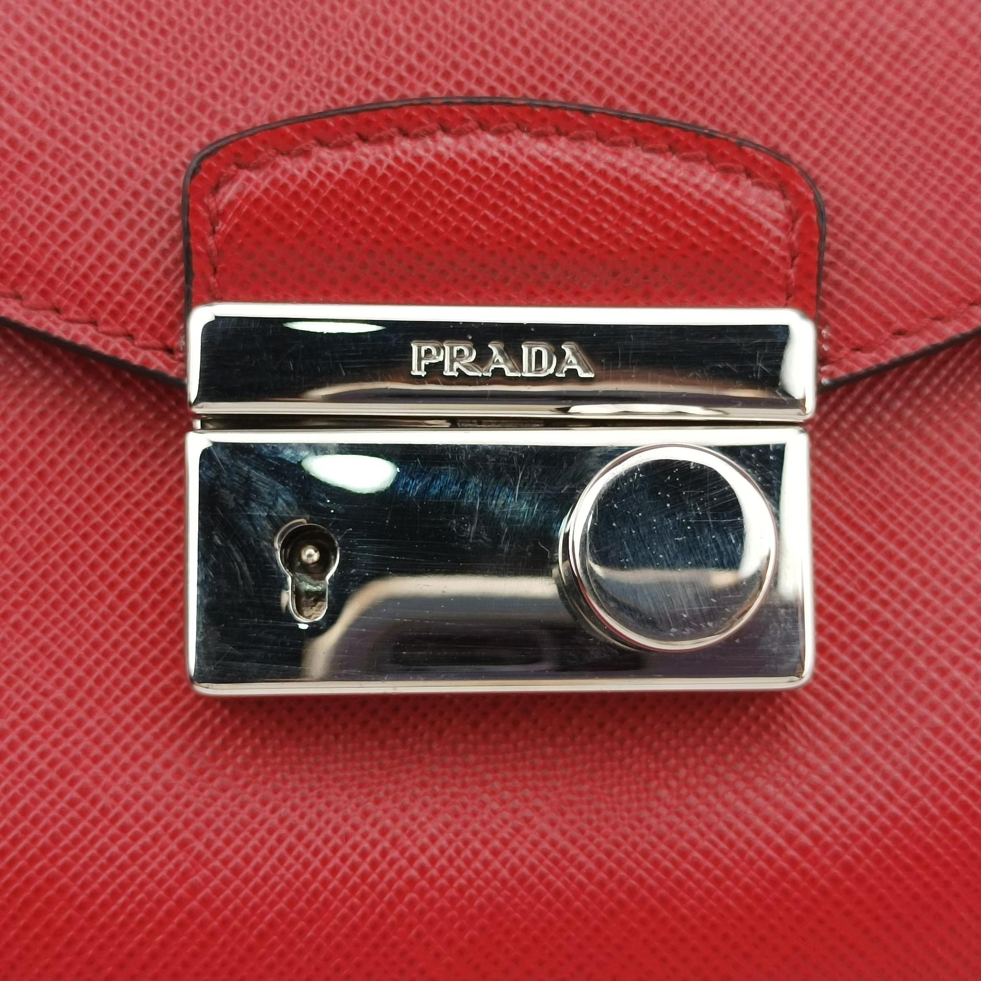 Sound Lock Red SAFFIANO Leather BN0924 7/Bサウンドロック レッド サフィアーノレザー BN0924 7/B