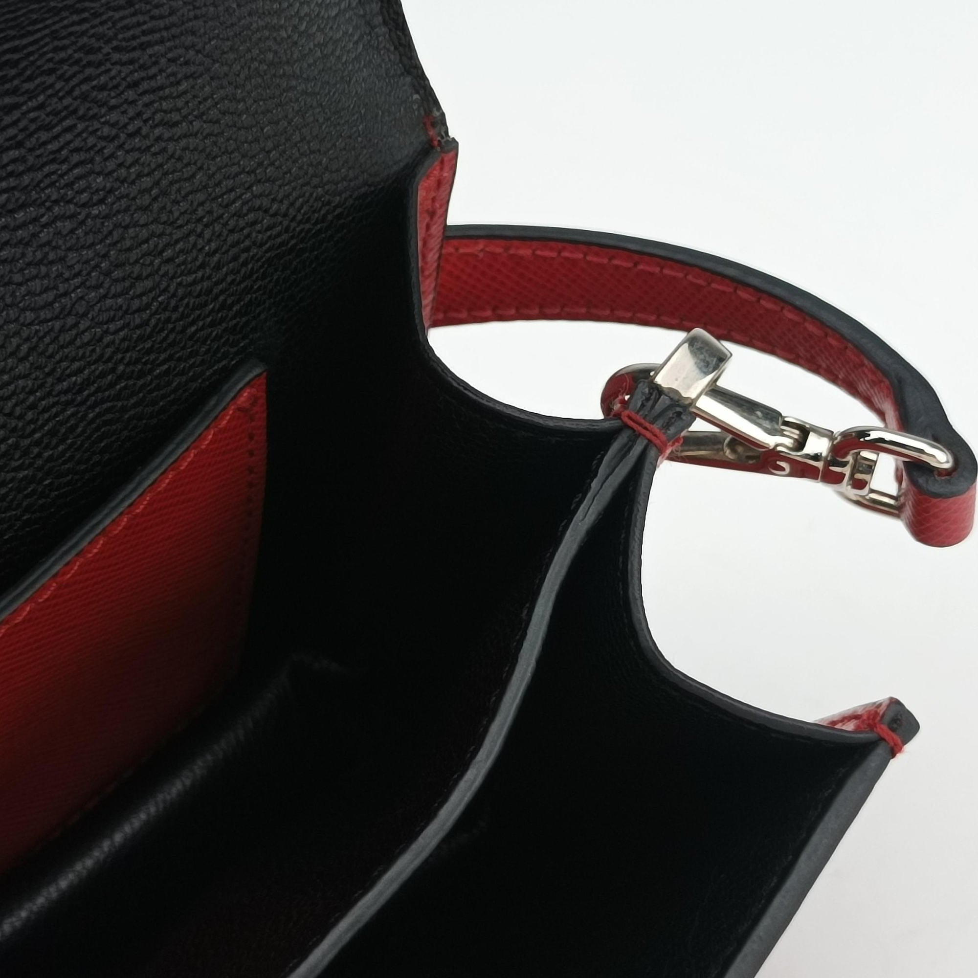 Sound Lock Red SAFFIANO Leather BN0924 7/Bサウンドロック レッド サフィアーノレザー BN0924 7/B