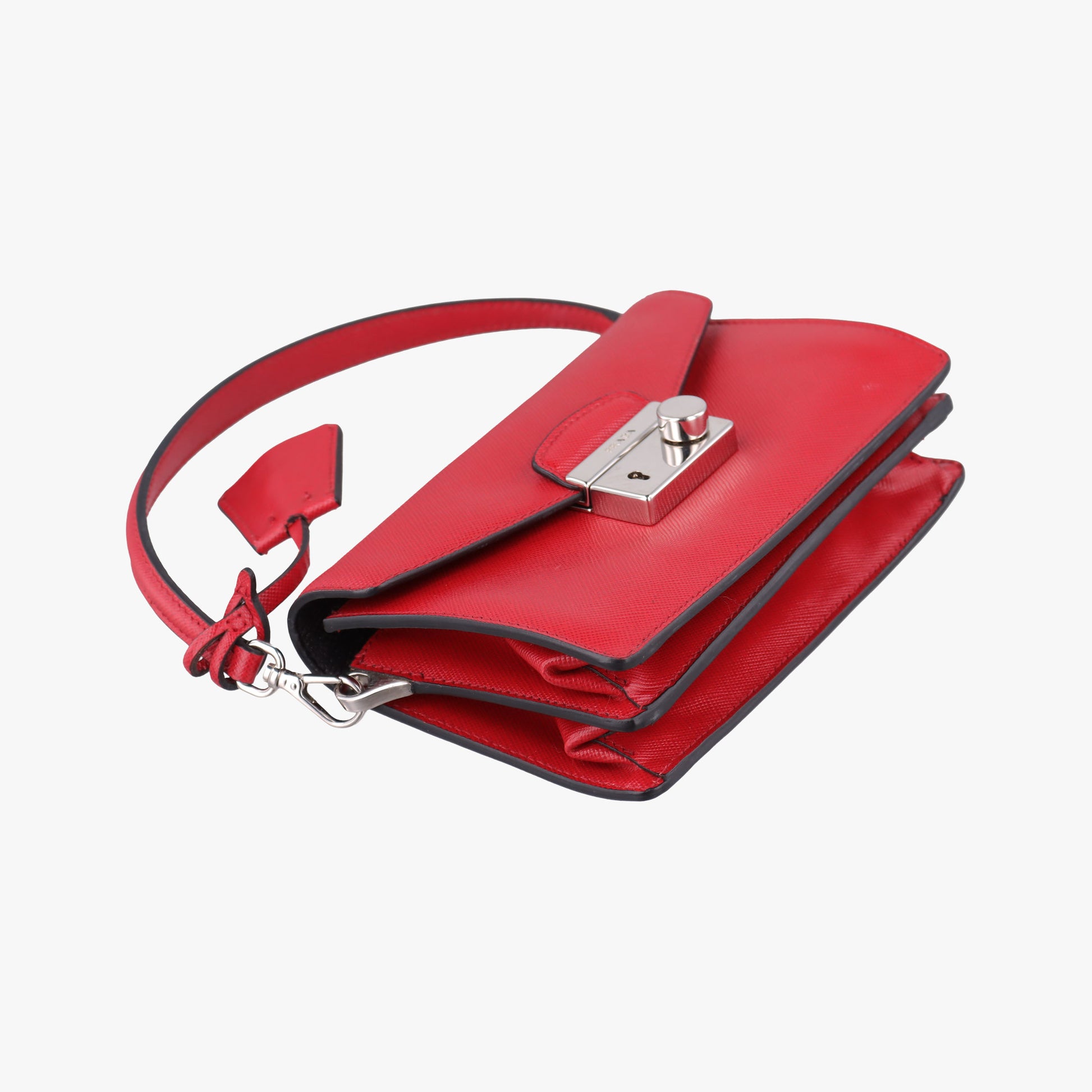Sound Lock Red SAFFIANO Leather BN0924 7/Bサウンドロック レッド サフィアーノレザー BN0924 7/B