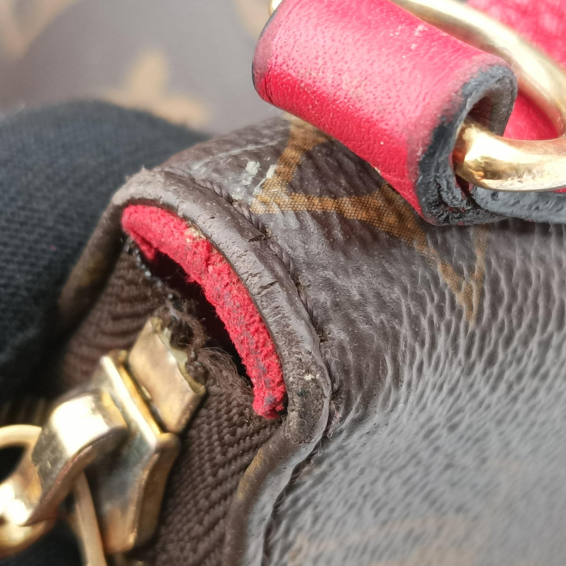 ESTRELA brown×COQUELICOT Monogram Canvas×calf leather M51193 MI0196エストレーラ モノグラム/ブラウン×コクリコ モノグラムキャンバス×カーフレザー M51193 MI0196
