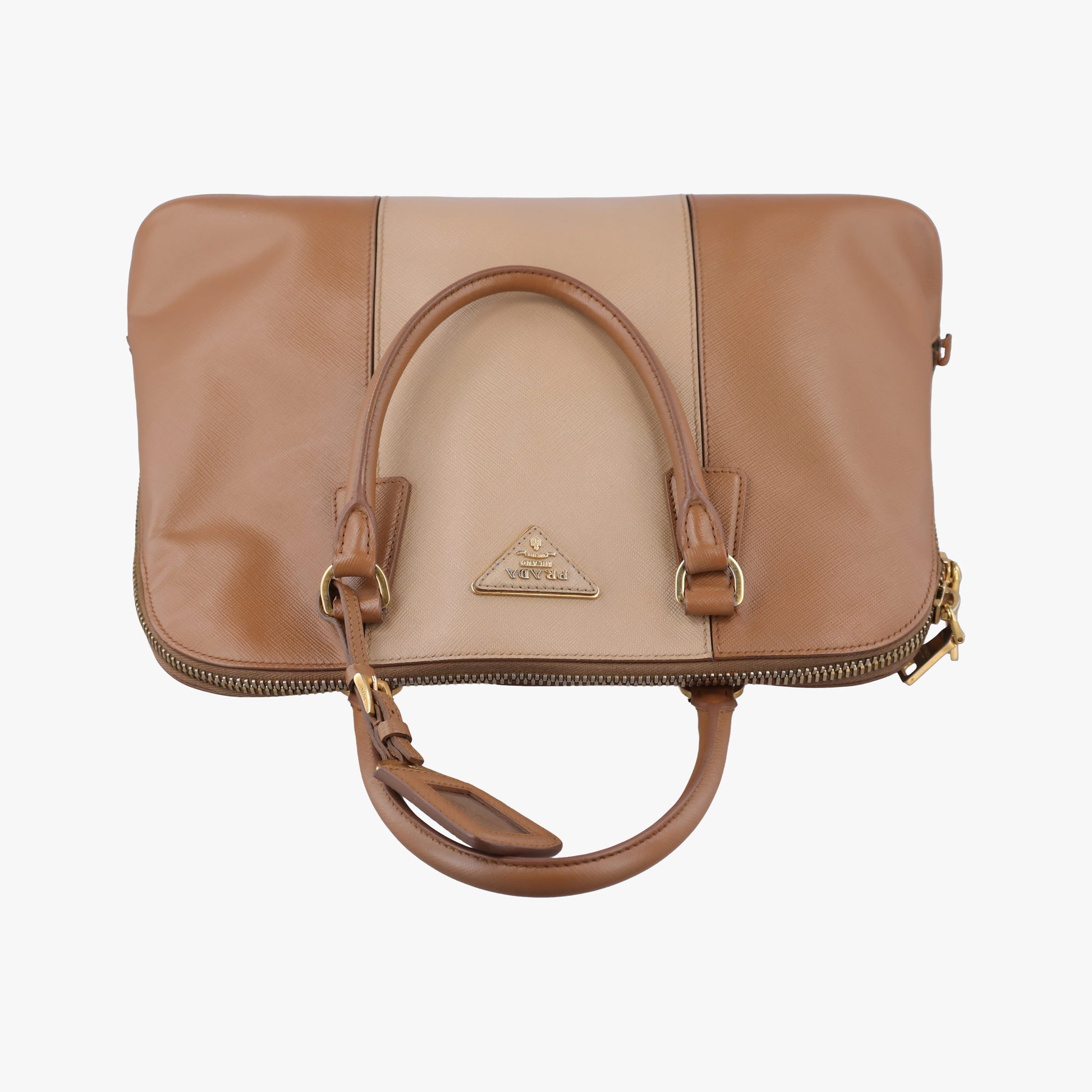 Promenade Brown×Beige SAFFIANO Leather BL0837 180 10プロムナード ブラウン×ベージュ サフィアーノレザー BL0837 180 10