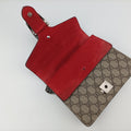 Dionysus beige×red PVC coated canvas × suede 421970 I020292784ディオニュソス ベージュ×レッド PVCコーティングキャンバス × スエード 421970 I020292784