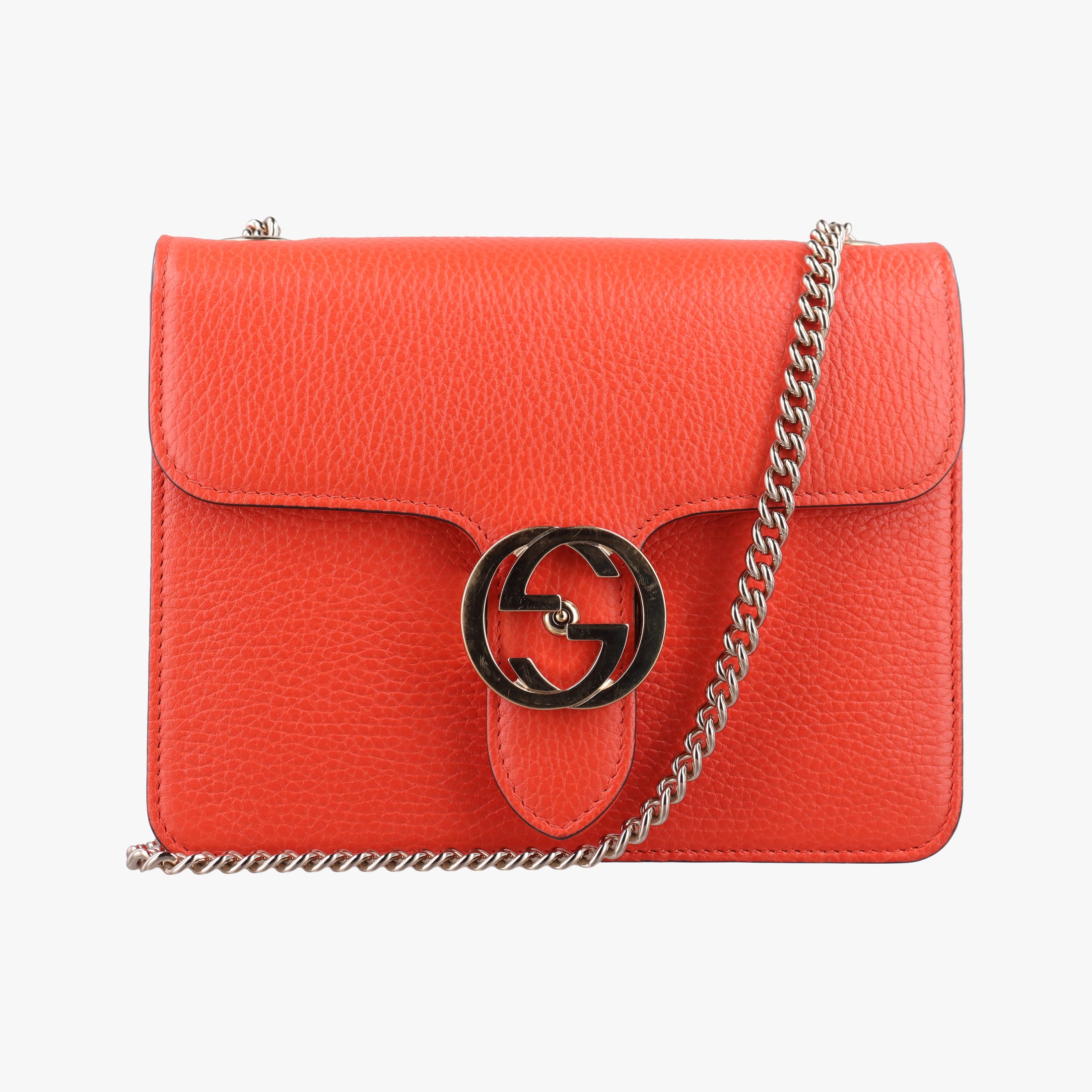 Interlocking G Orange Leather 510304 H025941460インターロッキングG オレンジ レザー 510304 H025941460