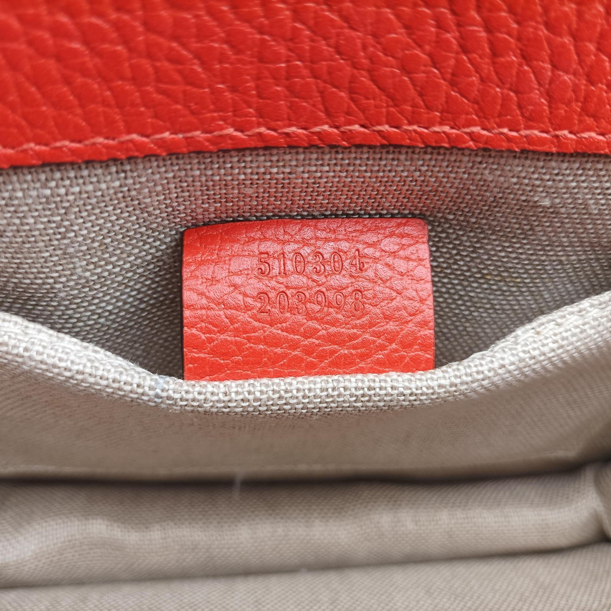 Interlocking G Orange Leather 510304 H025941460インターロッキングG オレンジ レザー 510304 H025941460
