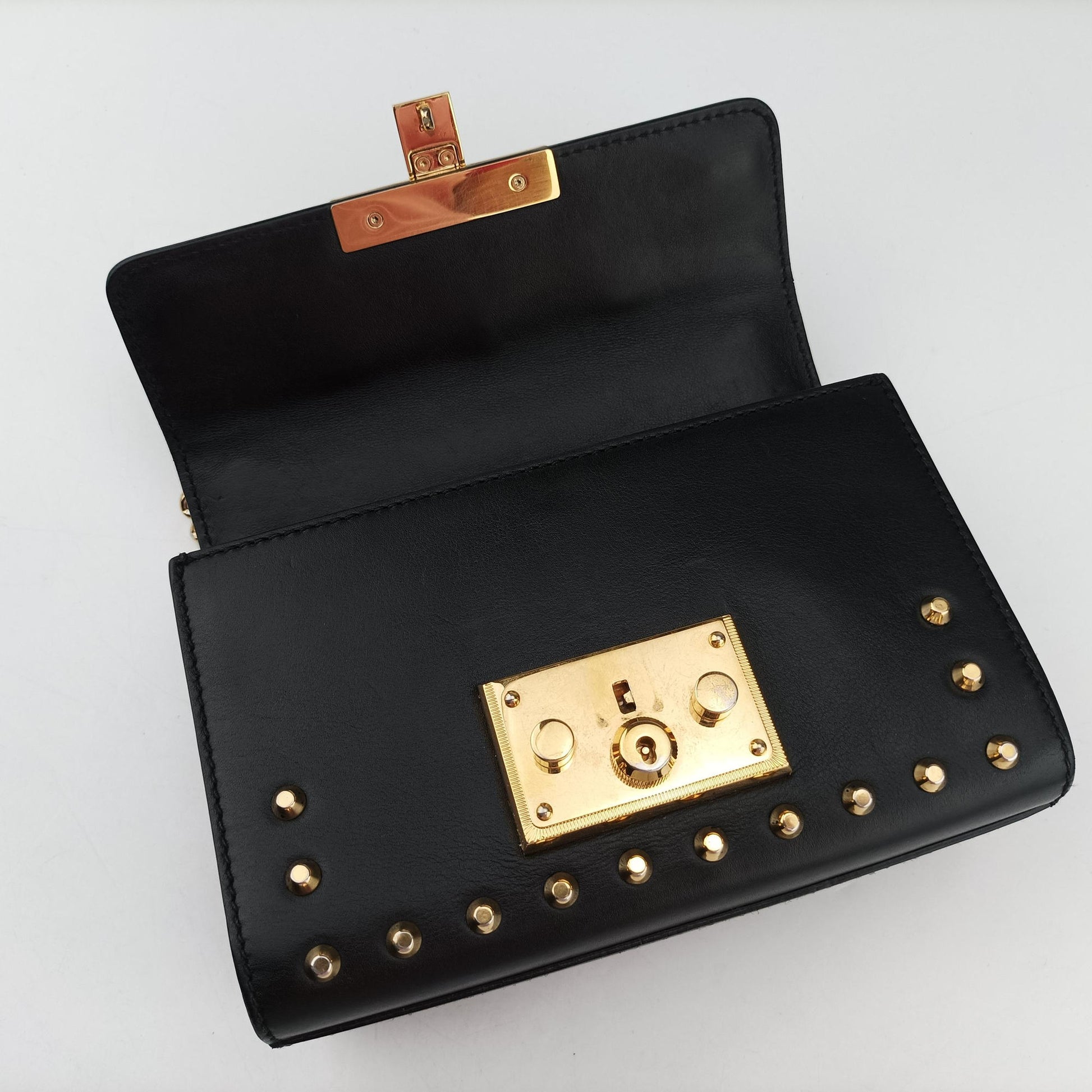 Padlock Black Leather 432182 F021578680パドロック ブラック レザー 432182 F021578680