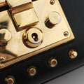 Padlock Black Leather 432182 F021578680パドロック ブラック レザー 432182 F021578680
