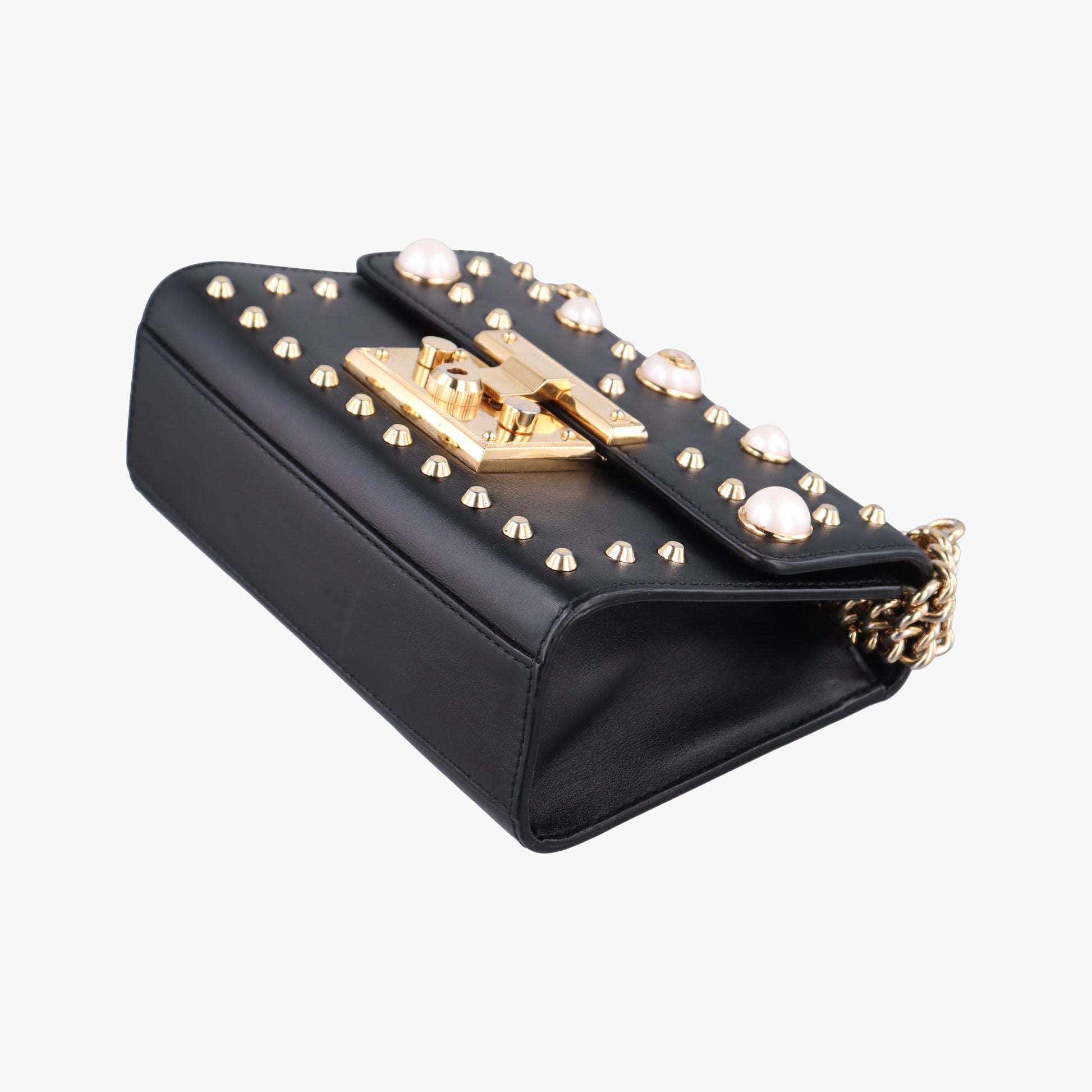 Padlock Black Leather 432182 F021578680パドロック ブラック レザー 432182 F021578680