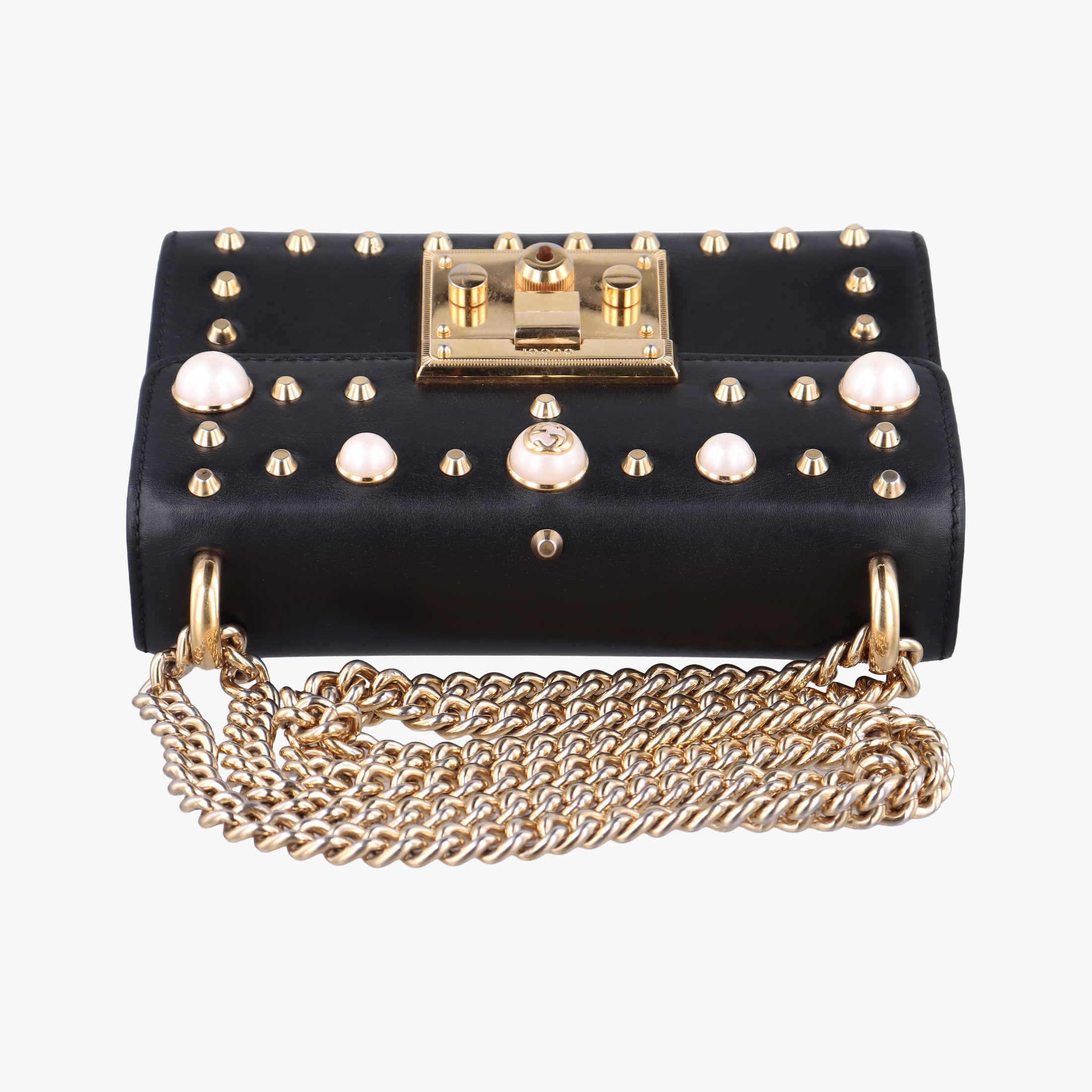 Padlock Black Leather 432182 F021578680パドロック ブラック レザー 432182 F021578680