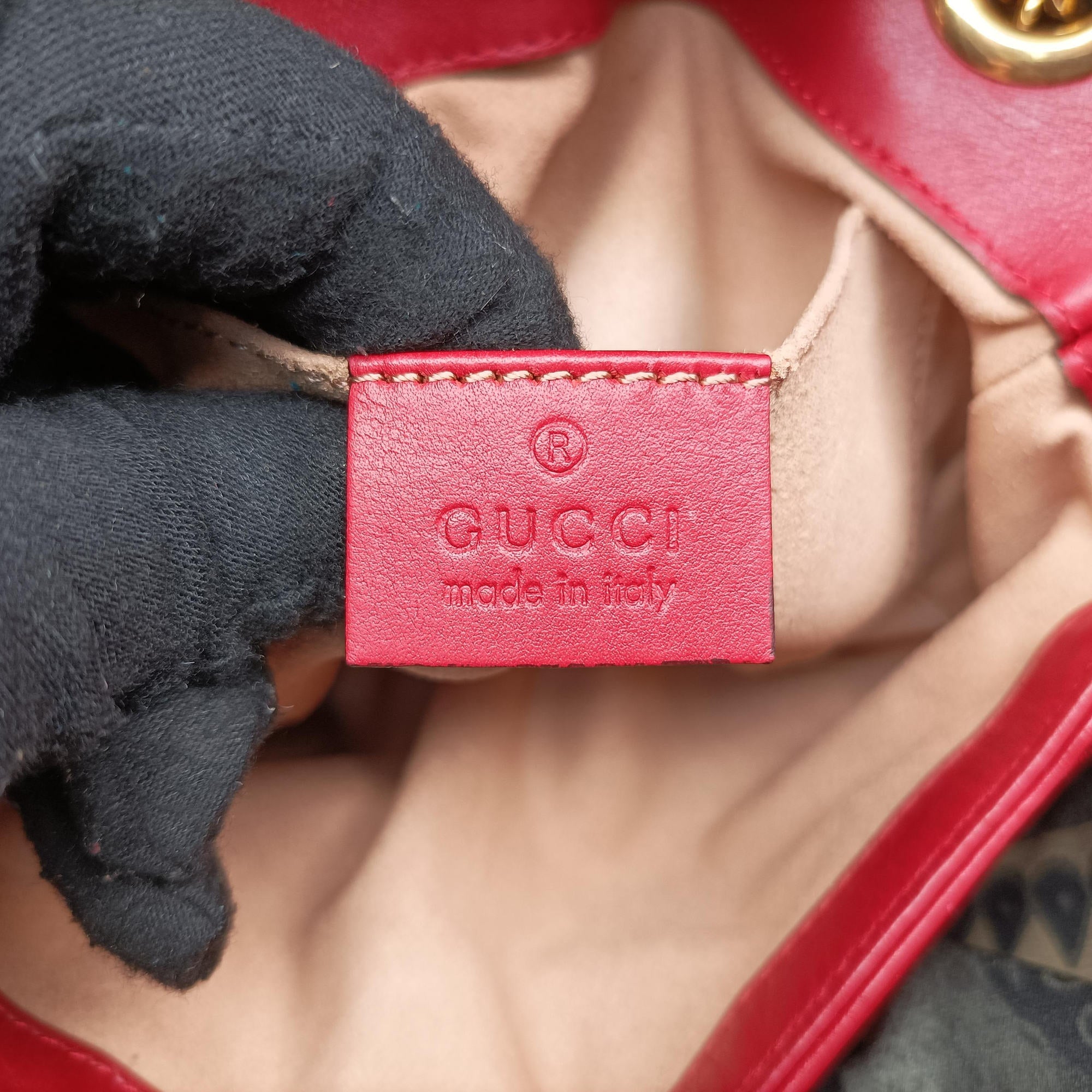 GG Marmont Red Leather 446744 A020098575GGマーモント レッド レザー 446744 A020098575