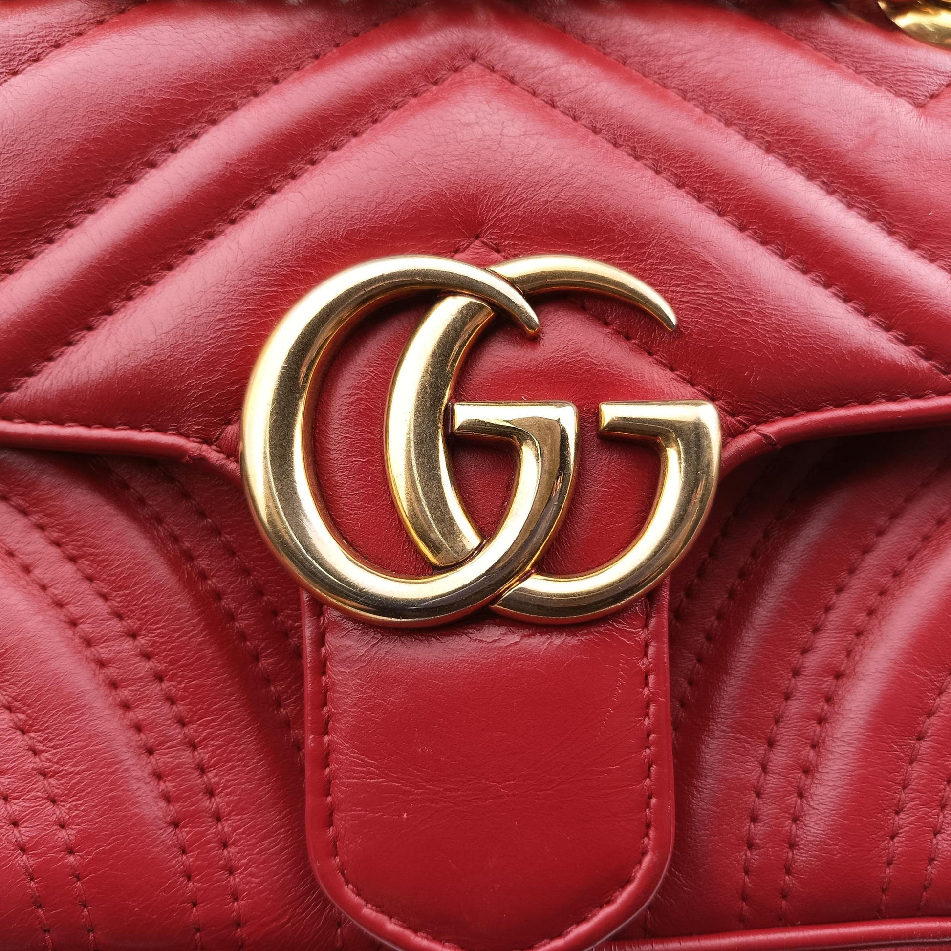 GG Marmont Red Leather 446744 A020098575GGマーモント レッド レザー 446744 A020098575