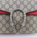 Pre-owned Gucci Dionysus beige×red PVC coated canvas × suede 400249 shoulderbag | stylenewstar