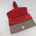 Pre-owned Gucci Dionysus beige×red PVC coated canvas × suede 400249 shoulderbag | stylenewstar