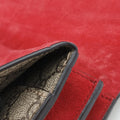 Pre-owned Gucci Dionysus beige×red PVC coated canvas × suede 400249 shoulderbag | stylenewstar