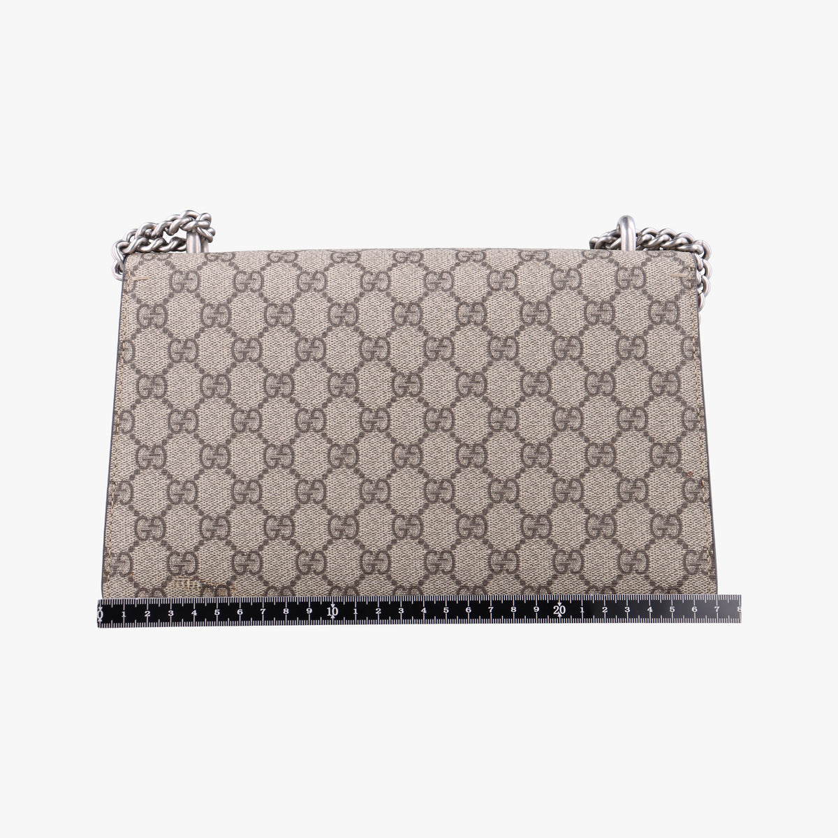 Pre-owned Gucci Dionysus beige×red PVC coated canvas × suede 400249 shoulderbag | stylenewstar