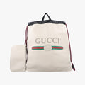 Print Drawstring White Leather 516639 G023688950グッチプリント ドロー ストリング ホワイト レザー 516639 G023688950