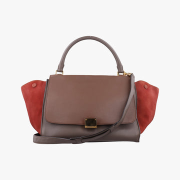 Trapeze Orange×Brown Suede × leather S-AT-0122 S-CU-0122トラペーズ ミディアム オレンジ×ブラウン レザー×スエード S-AT-0122 S-CU-0122