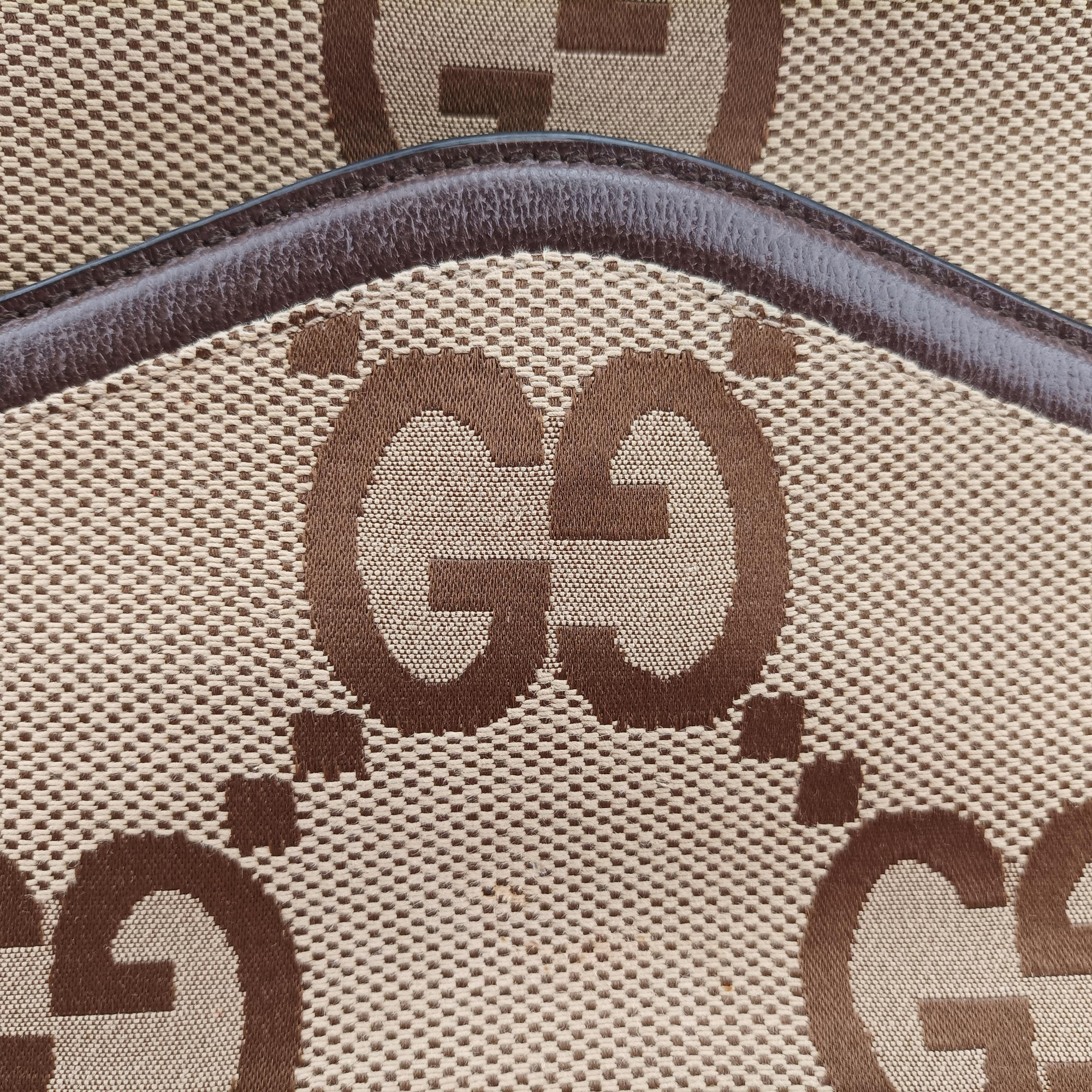 Jumbo GG Messenger Brown canvas×leather 675891 G038290643ジャンボGG メッセンジャー ブラウン キャンバス×レザー 675891 G038290643