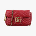 GG Marmont Red Leather 476433 GGマーモント レッド レザー 476433 