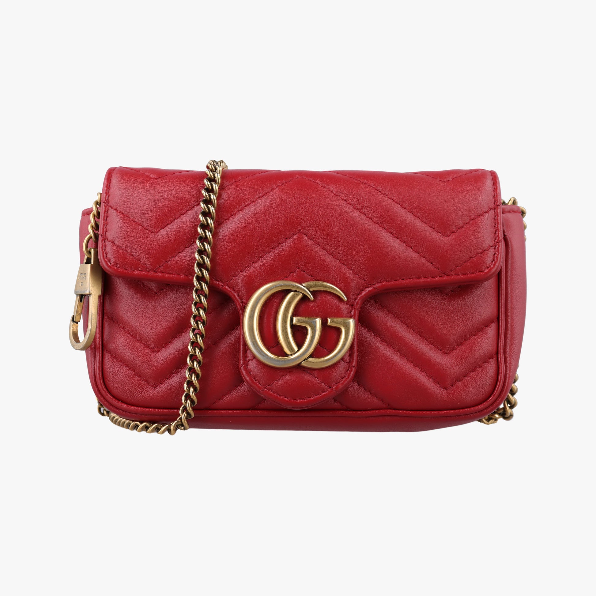 GG Marmont Red Leather 476433 GGマーモント レッド レザー 476433 