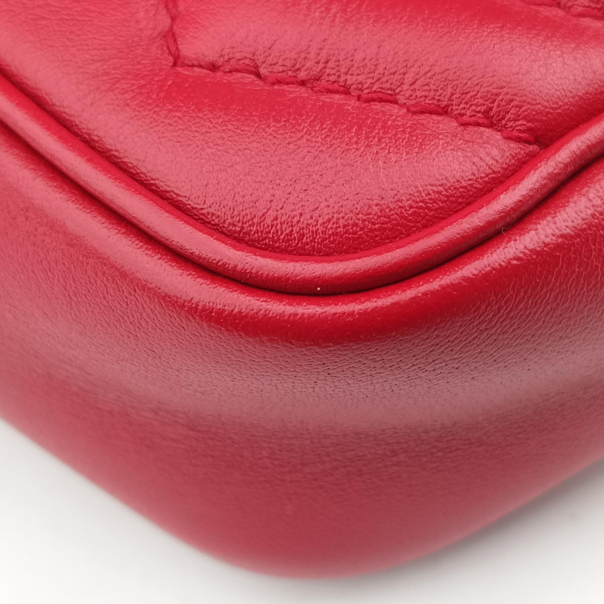 GG Marmont Red Leather 476433 GGマーモント レッド レザー 476433 