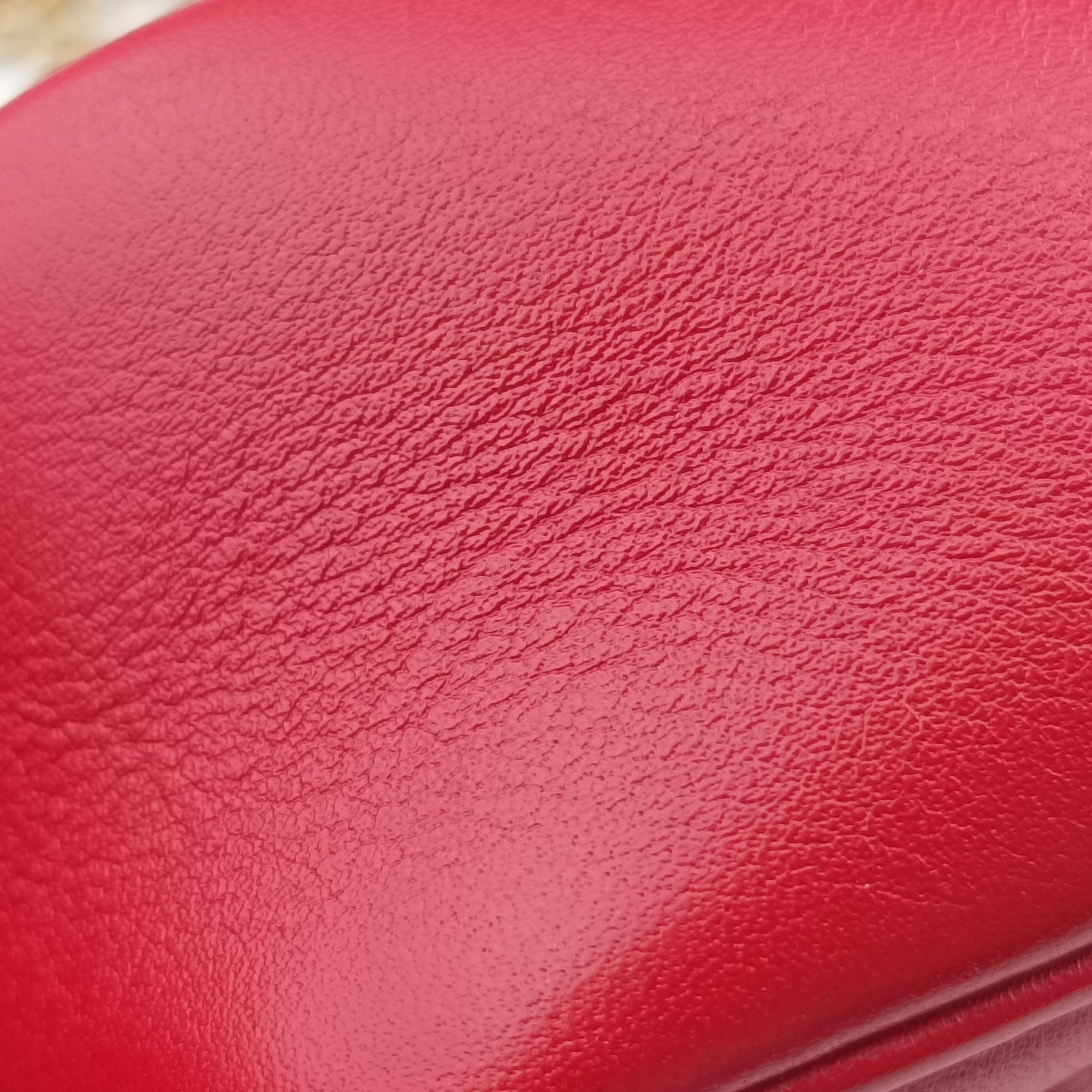 GG Marmont Red Leather 476433 GGマーモント レッド レザー 476433 