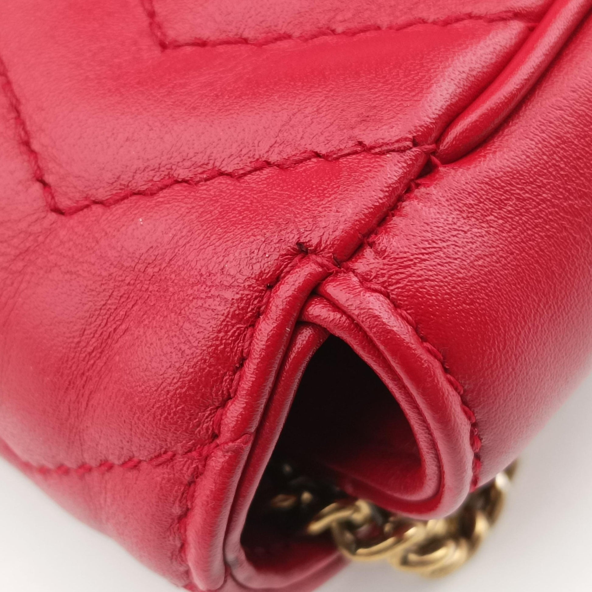 GG Marmont Red Leather 476433 GGマーモント レッド レザー 476433 