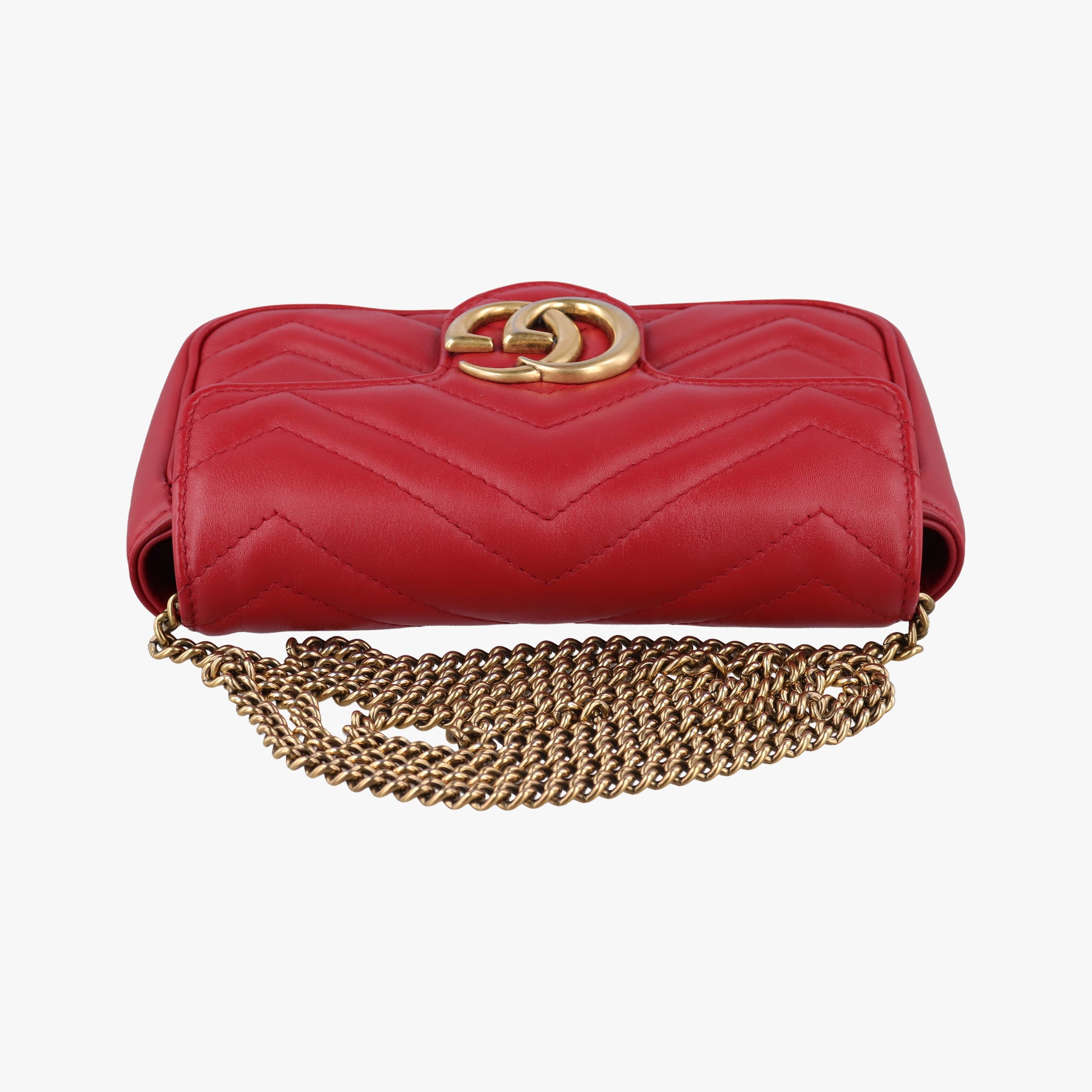 GG Marmont Red Leather 476433 GGマーモント レッド レザー 476433 