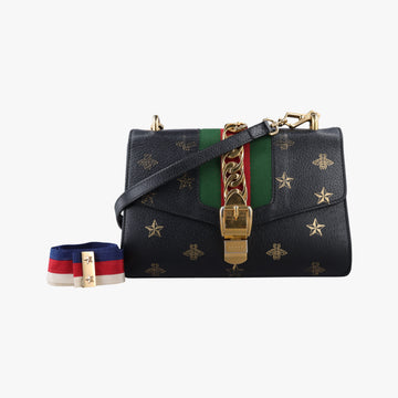 Sylvie Black×Multicolor Leather 524405 H030106871シルヴィ ブラック×マルチカラー レザー 524405 H030106871