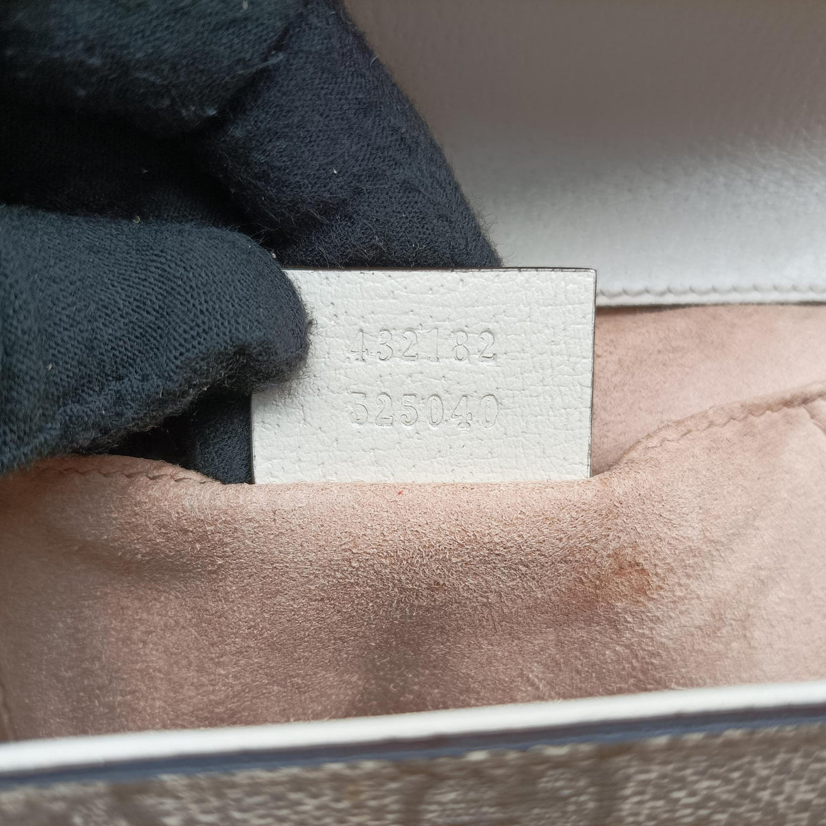 Pre-owned Gucci Padlock Beige×White×Multi Leather × Coated Canvas × Snakeskin 432182 shoulderbag | stylenewstar