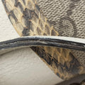 Pre-owned Gucci Padlock Beige×White×Multi Leather × Coated Canvas × Snakeskin 432182 shoulderbag | stylenewstar