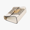 Pre-owned Gucci Padlock Beige×White×Multi Leather × Coated Canvas × Snakeskin 432182 shoulderbag | stylenewstar