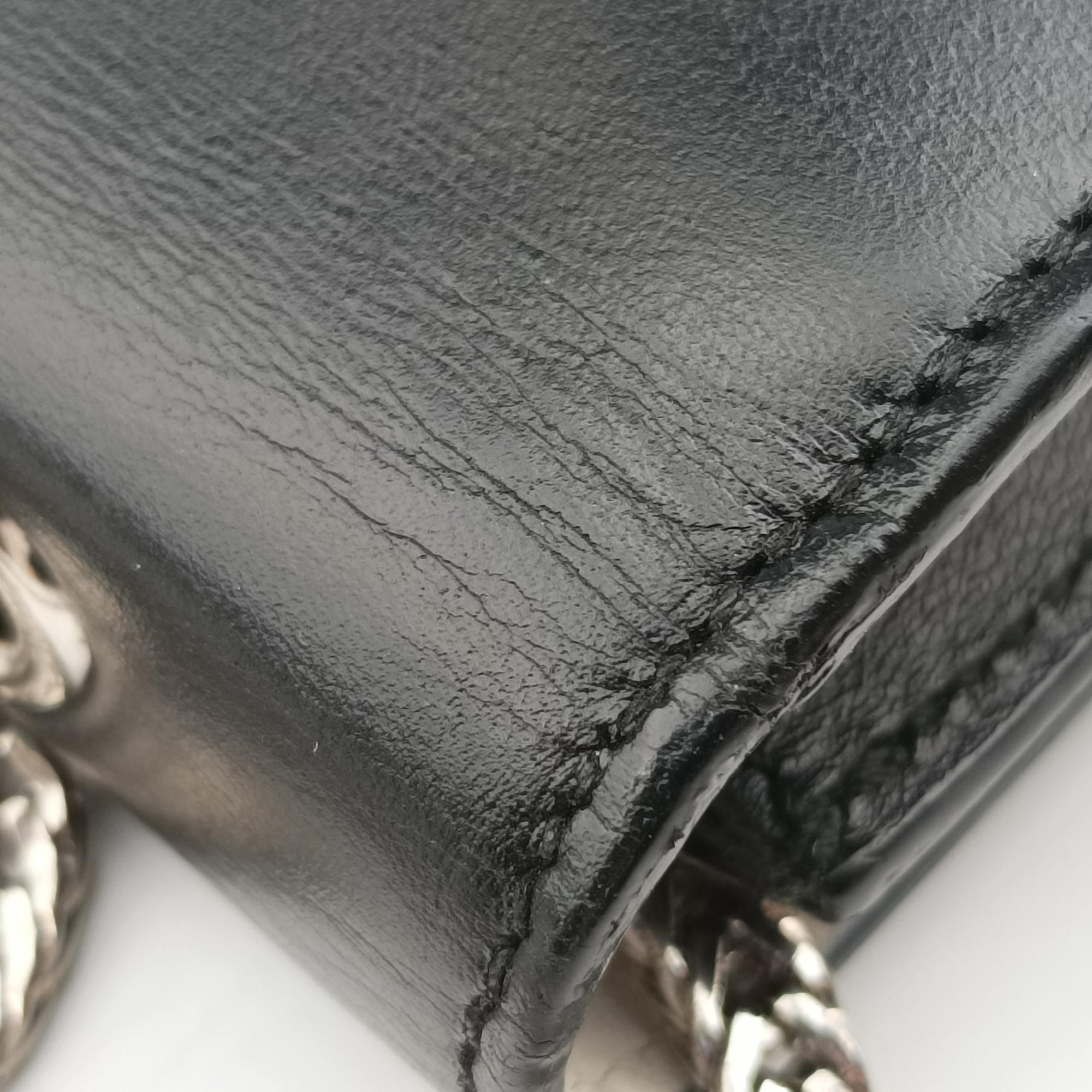 Small Betty Flap Black × White Leather 314516 314516.529258ベティ スモール ブラック × ホワイト レザー 314516 314516.529258