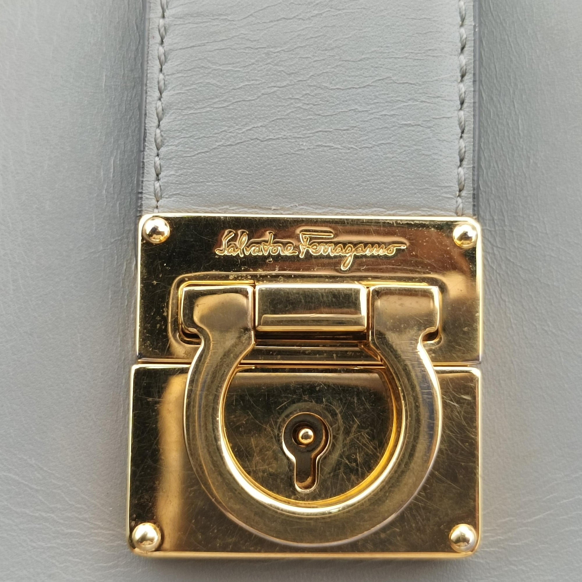 Gancini Juliet Grey leather AU-21/D658ガンチーニ ジュリエット グレー レザー AU-21/D658