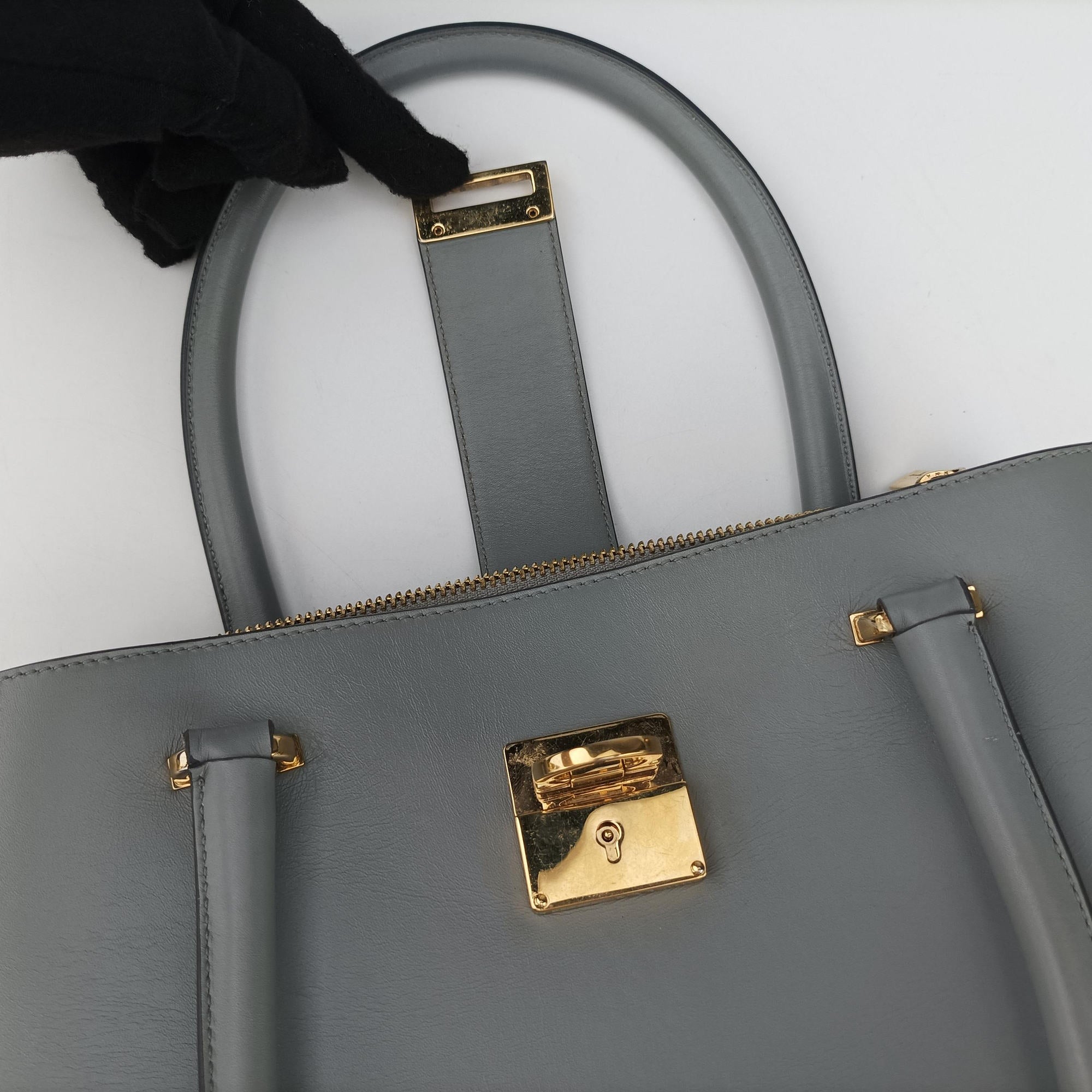 Gancini Juliet Grey leather AU-21/D658ガンチーニ ジュリエット グレー レザー AU-21/D658