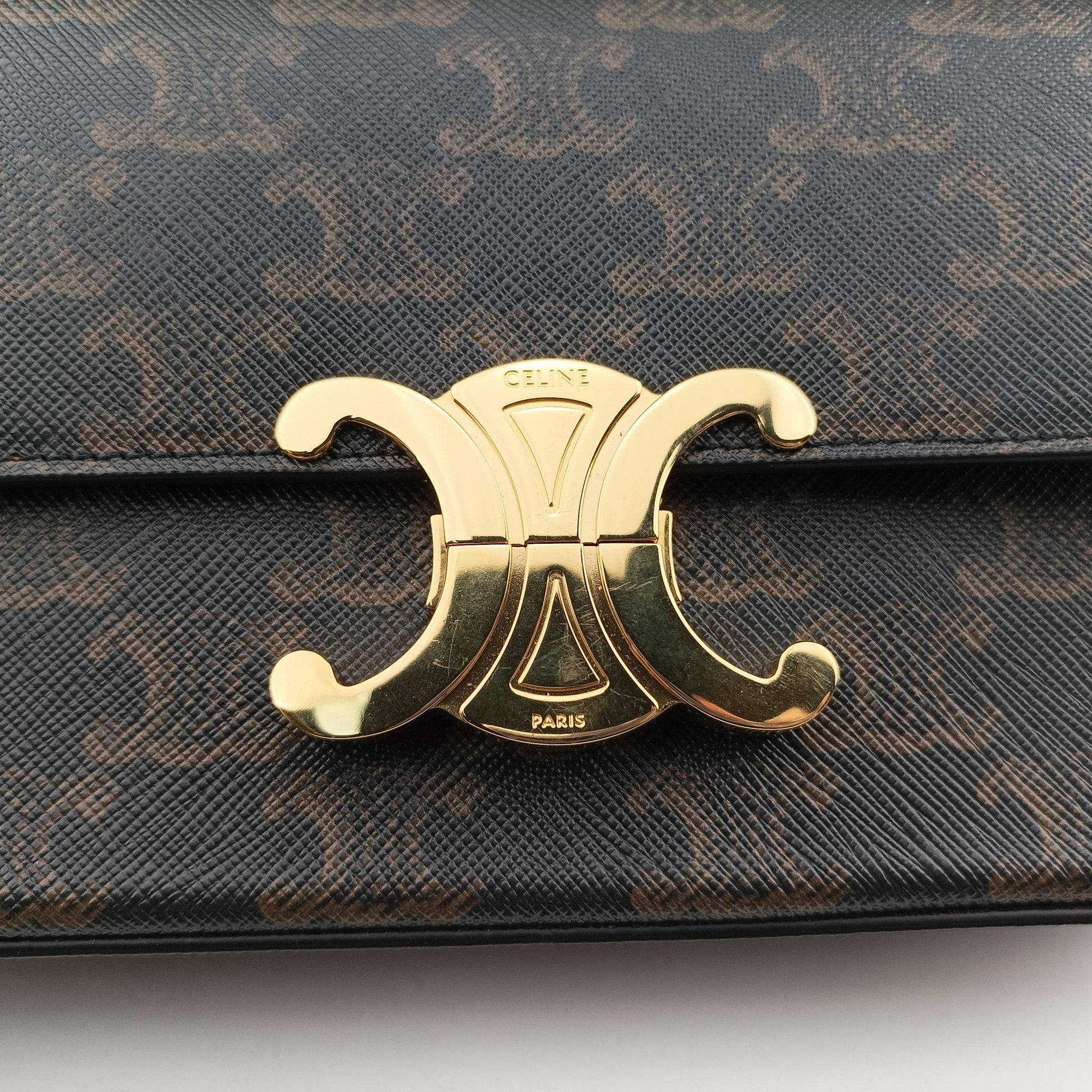 TRIOMPHE Brown PVC coated canvas F-CU-1242トリオンフ ブラウン PVCコーティングキャンバス F-CU-1242
