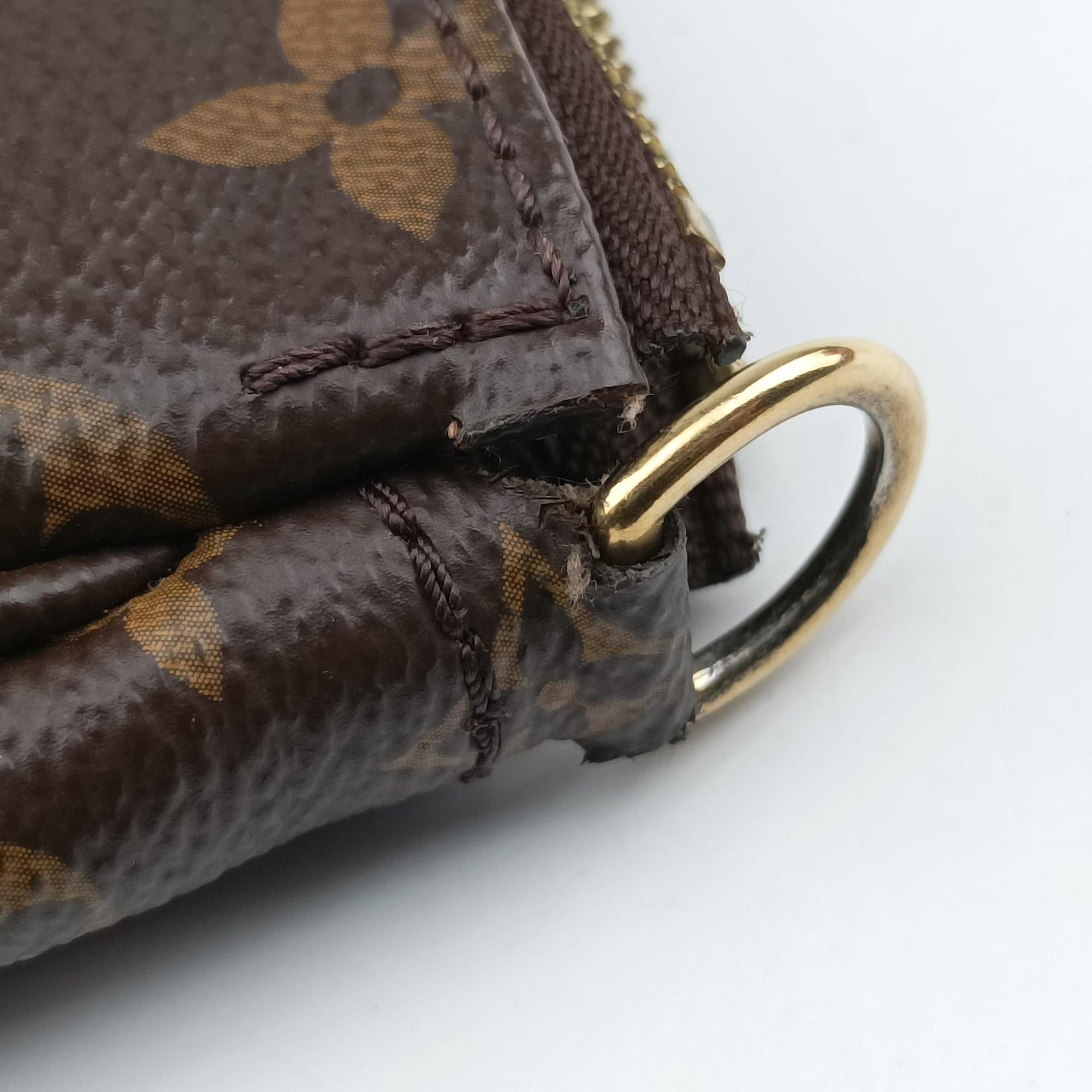 MULTI POCHETTE ACCESSOIRES MARRON×ROSE CLAIRE Monogram Canvas M44840 SR3179ミュルティポシェットアクセソワール マロン×ローズ クレール モノグラムキャンバス M44840 SR3179