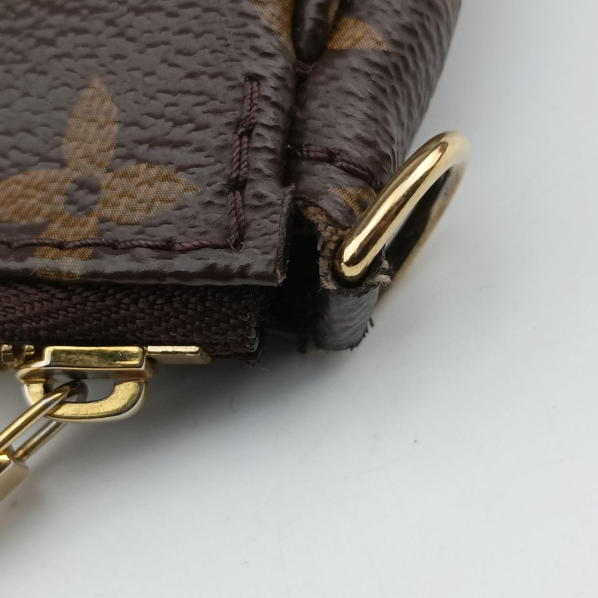 MULTI POCHETTE ACCESSOIRES MARRON×ROSE CLAIRE Monogram Canvas M44840 SR3179ミュルティポシェットアクセソワール マロン×ローズ クレール モノグラムキャンバス M44840 SR3179