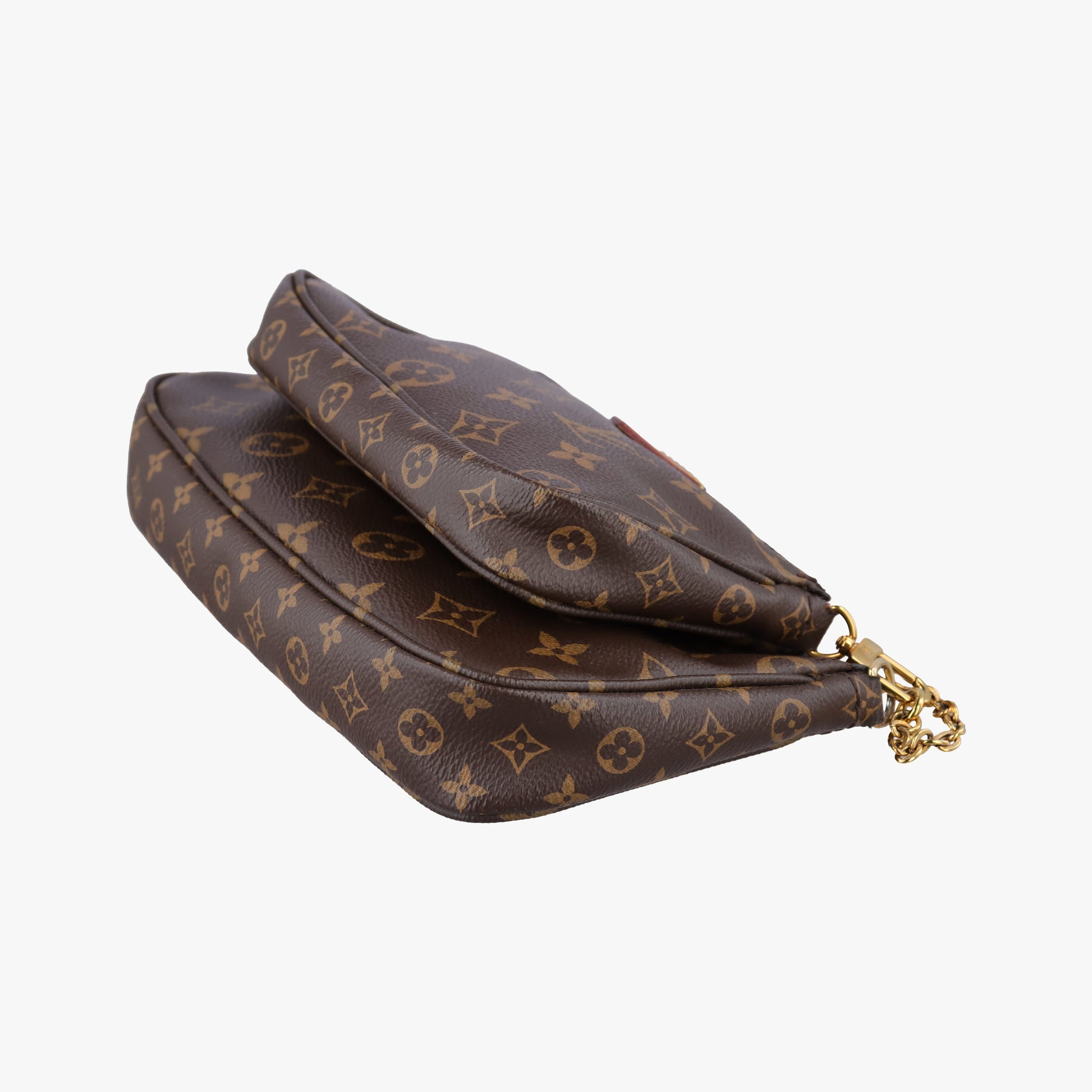 MULTI POCHETTE ACCESSOIRES MARRON×ROSE CLAIRE Monogram Canvas M44840 SR3179ミュルティポシェットアクセソワール マロン×ローズ クレール モノグラムキャンバス M44840 SR3179