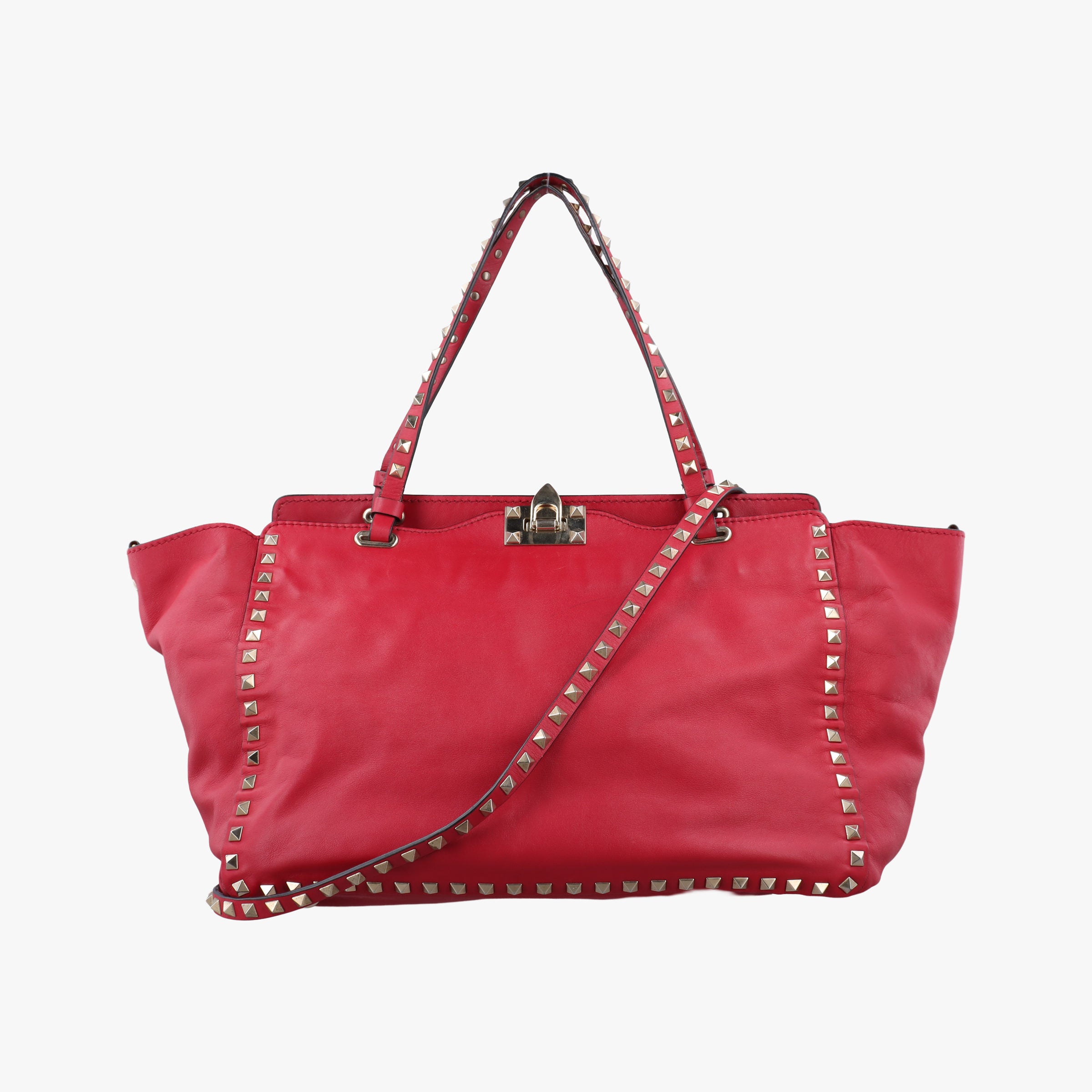 Rockstud Red Leather Lot number unknownロックスタッズ レッド レザー 製番不明