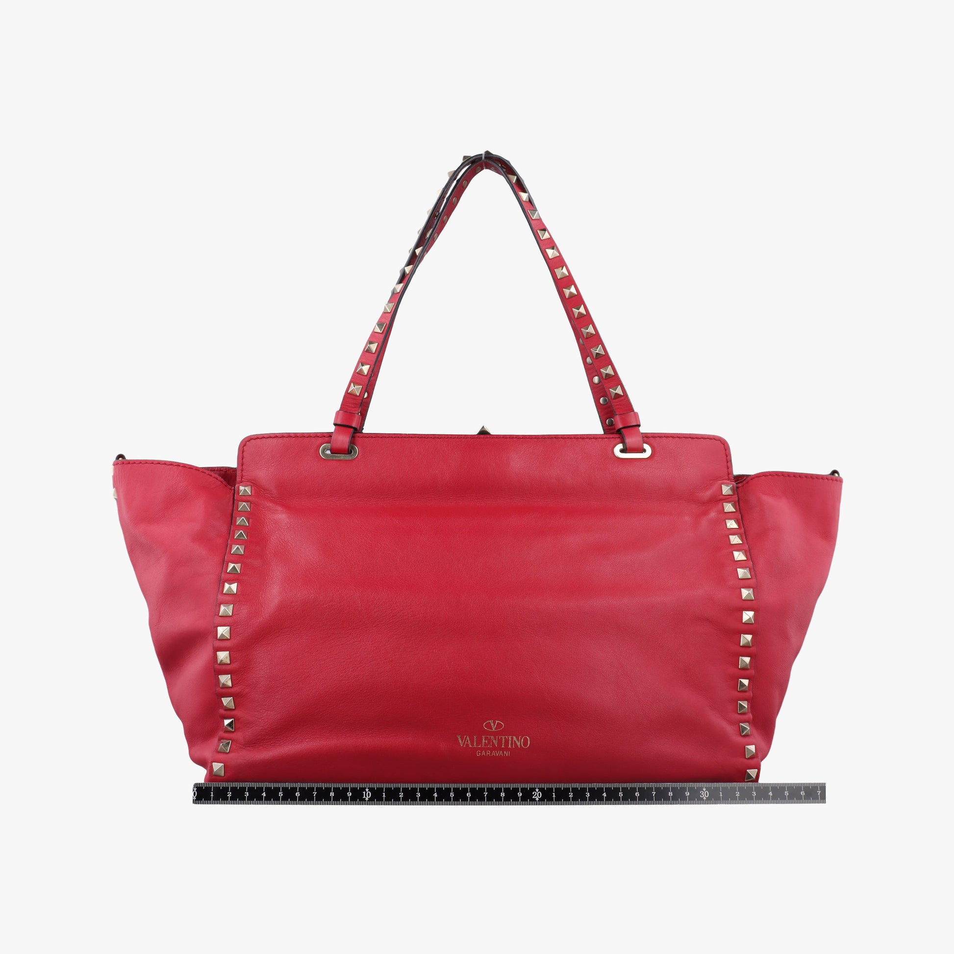 Rockstud Red Leather Lot number unknownロックスタッズ レッド レザー 製番不明