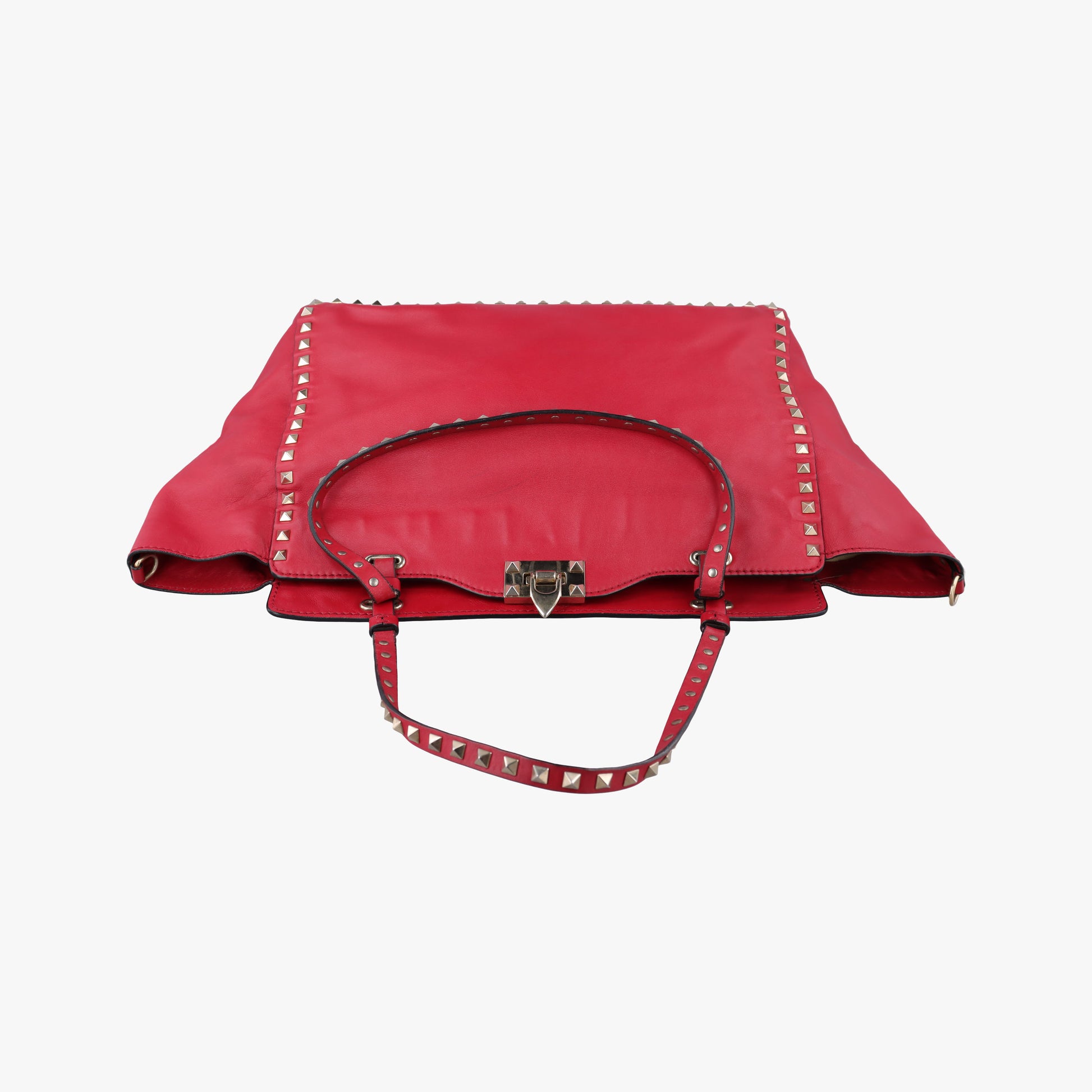 Rockstud Red Leather Lot number unknownロックスタッズ レッド レザー 製番不明