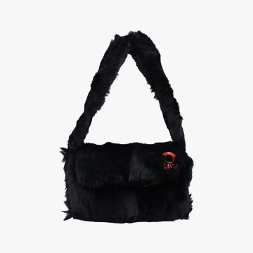 Fur logo flap Black Fur Lot number unknownファー ロゴ フラップ ブラック ファー 製番不明